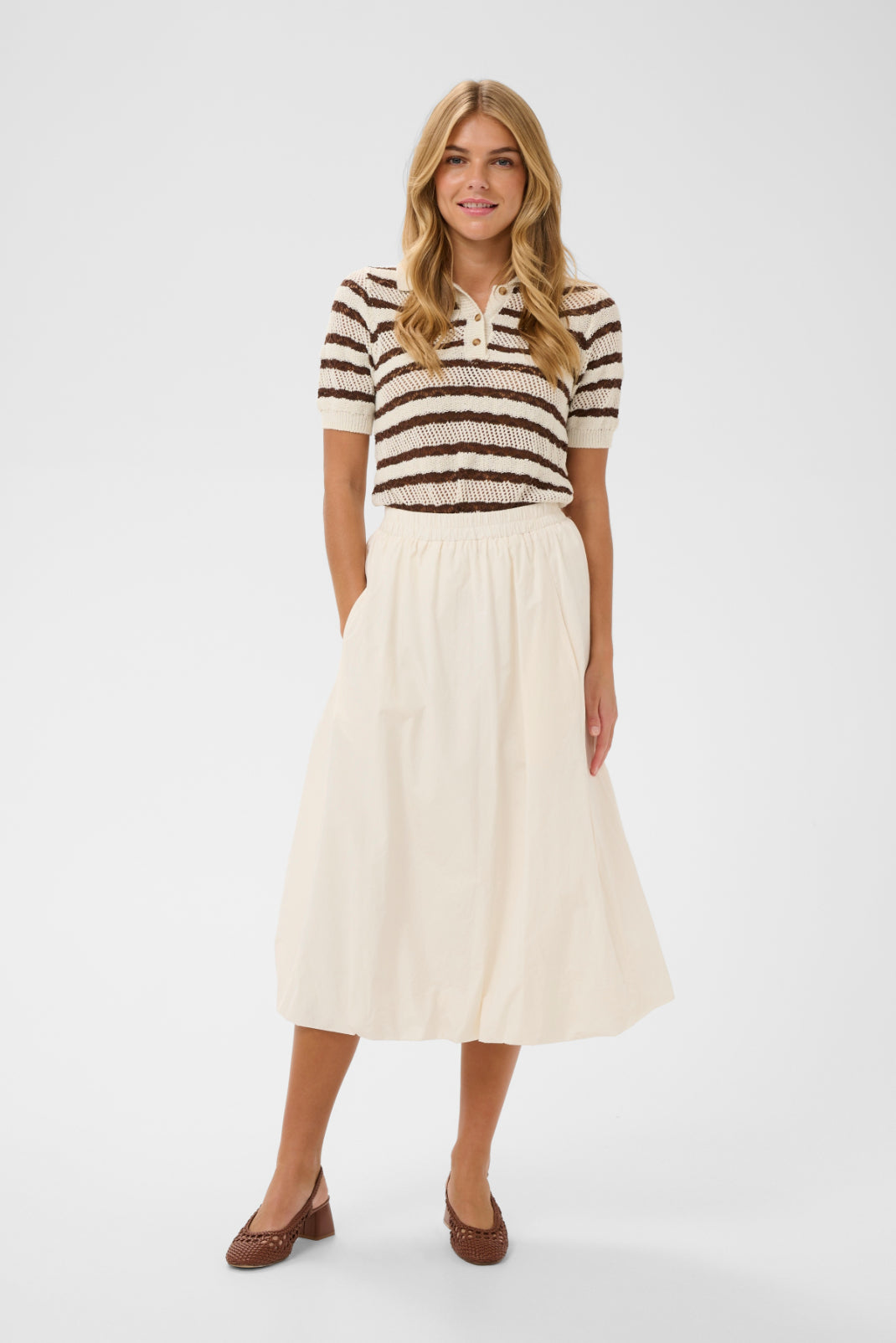 Saint Tropez Robin Midi Skirt - Ice