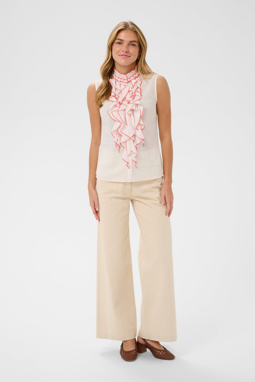 Saint Tropez Tilli Sleeveless Blouse - Ice
