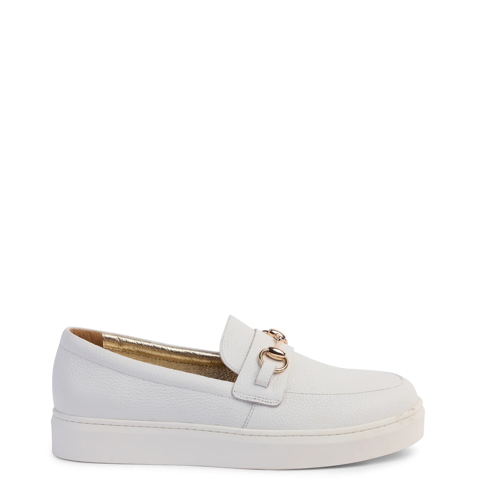 Lisa Loafer - White Pebble