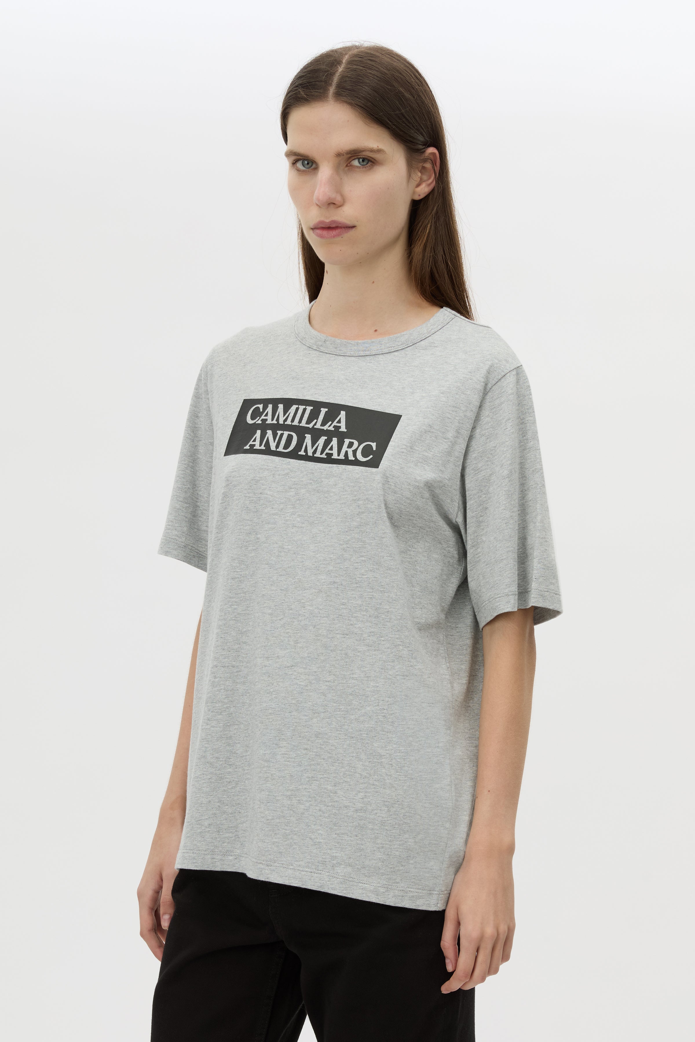 Carmont Graphic Tee - Grey Marle