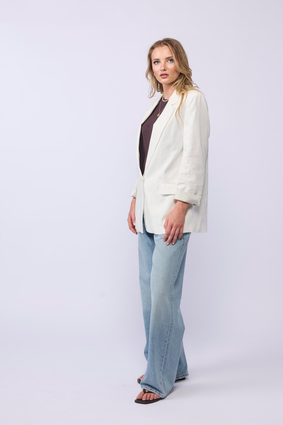 Drama the Label Blair Blazer –  Off White
