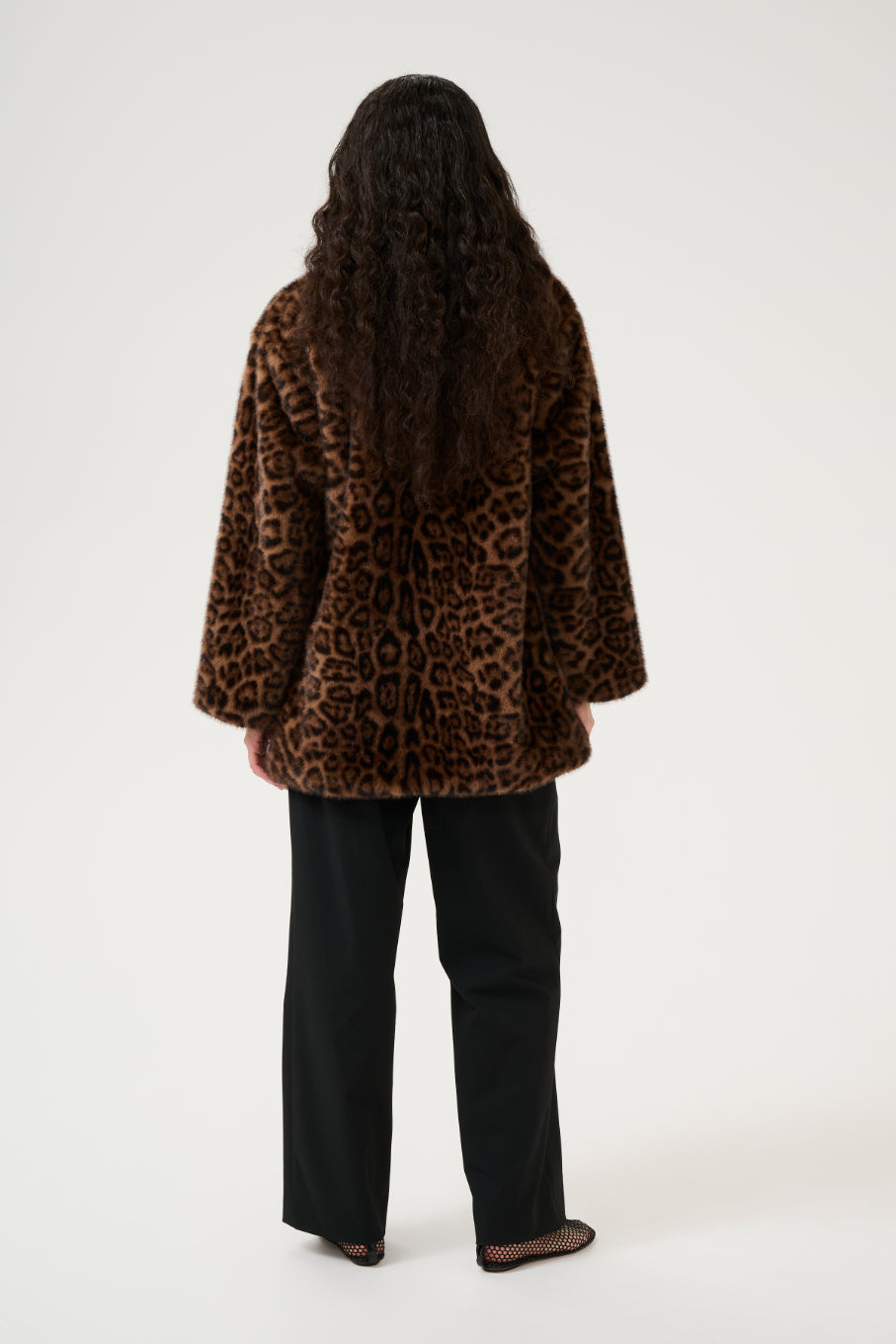 Tira Fur Jacket - Brown Leopard