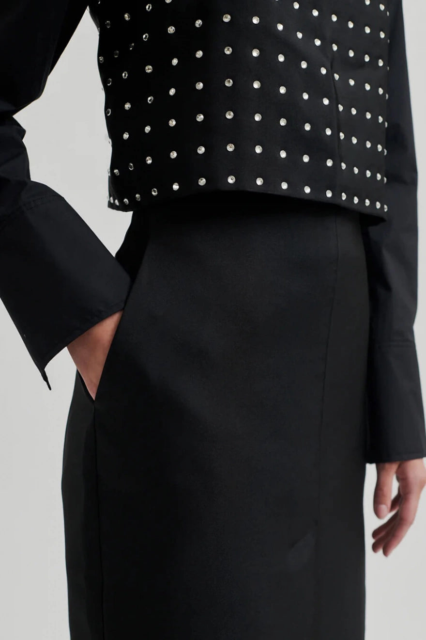 Second Female Evie New Pencil Skirt - Black