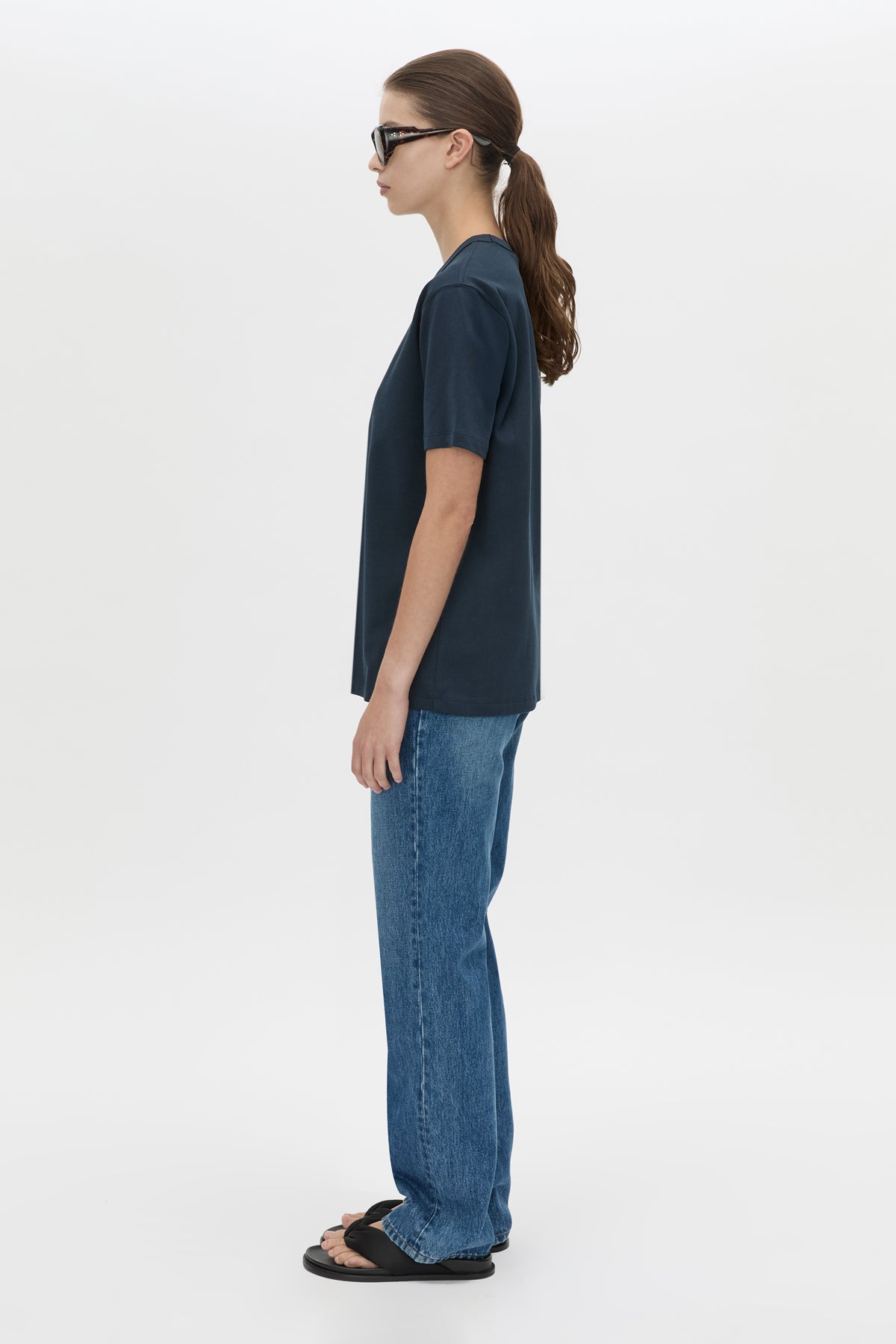 Camilla and Marc Wilde Print Tee - Navy/White