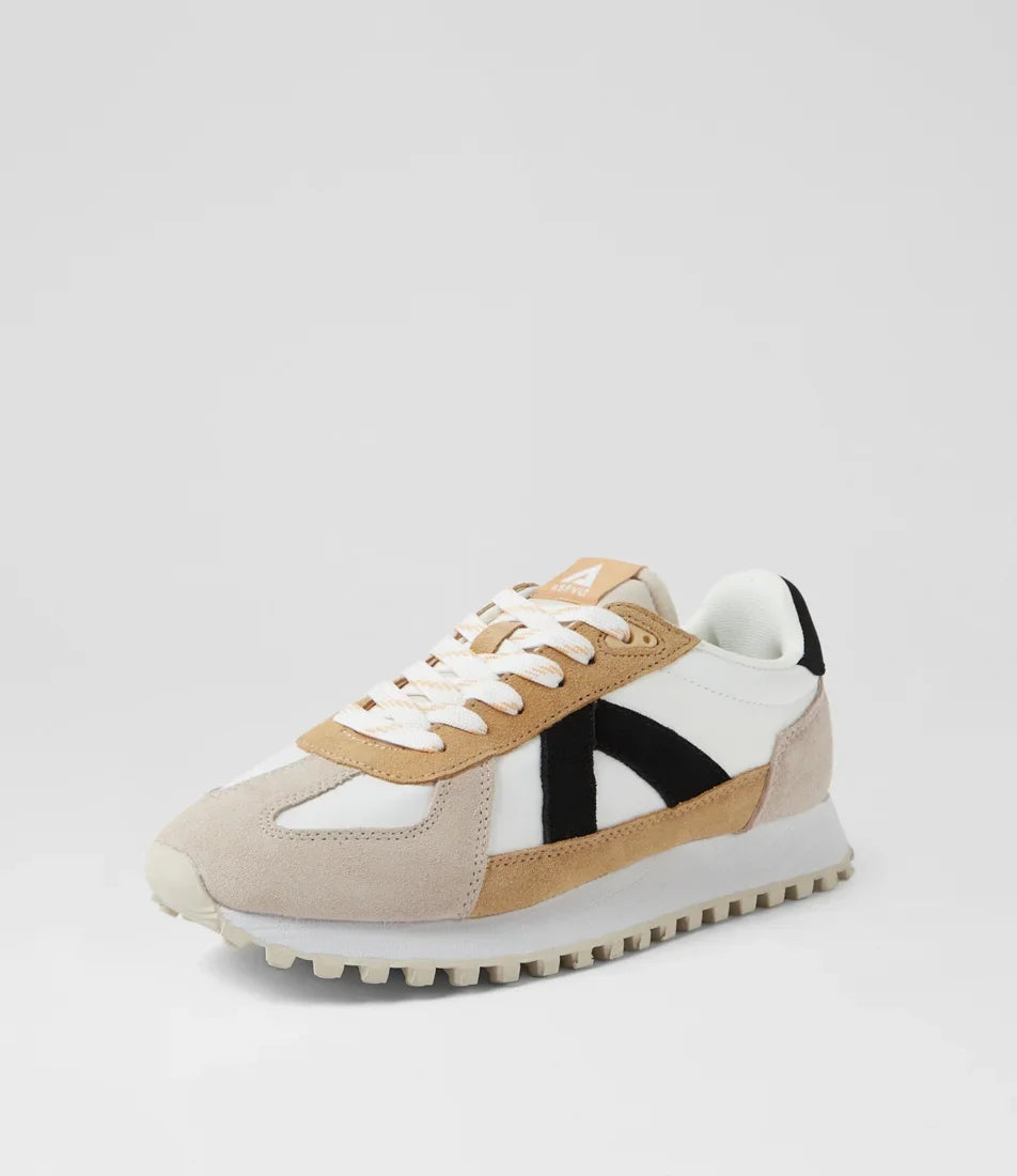ASVLT Gate Sneaker — White/Tan/Black