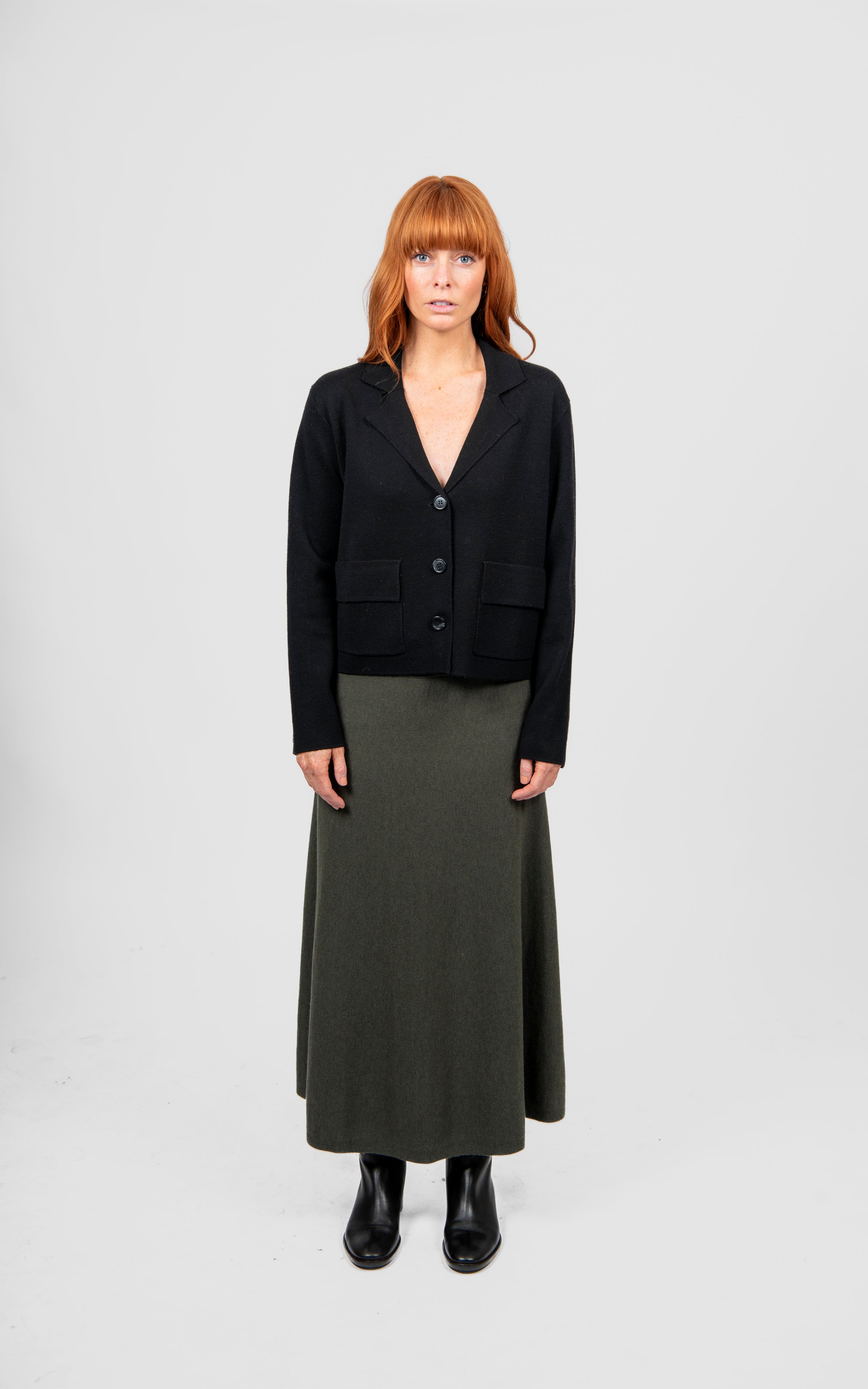 Flared Skirt - Olive