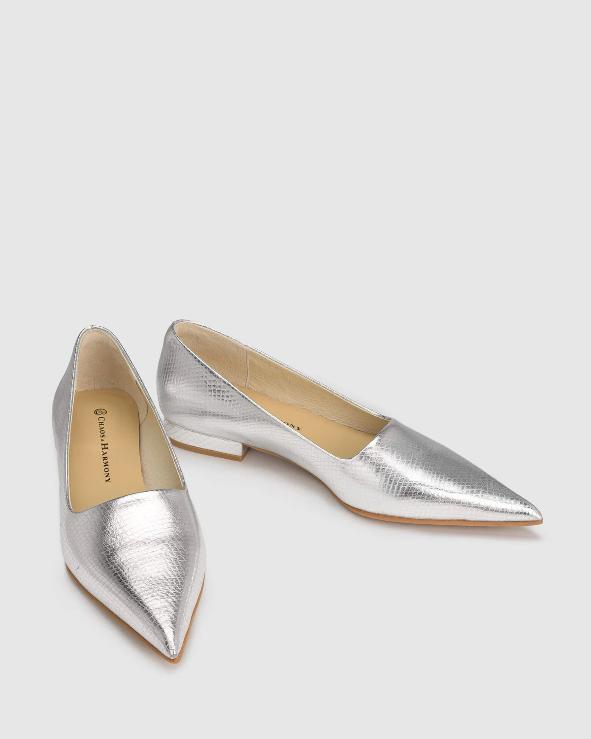 Chaos & Harmony Beatrix Flat - Silver Snake