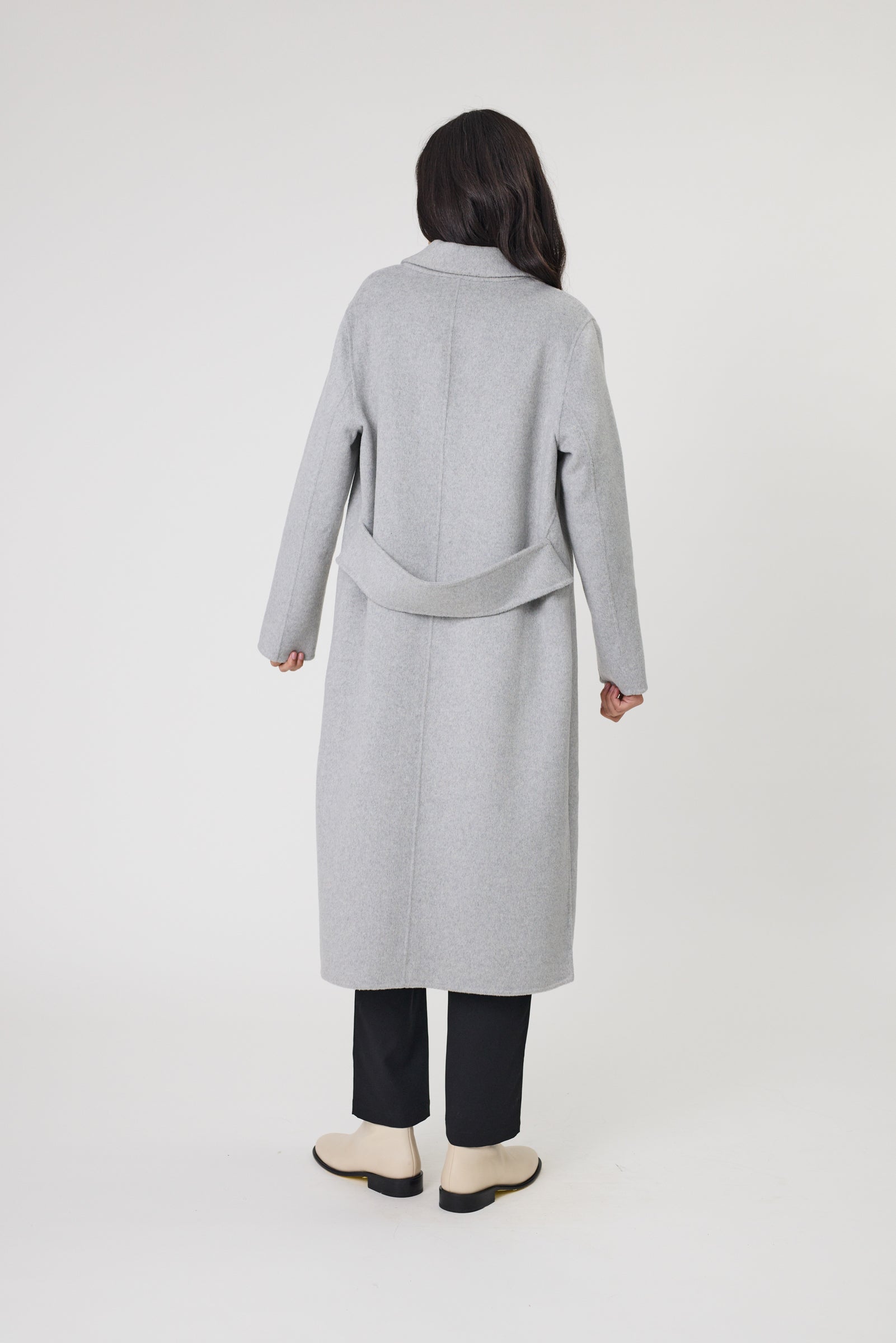 Marlow Blaze Wool Coat - Grey Marle