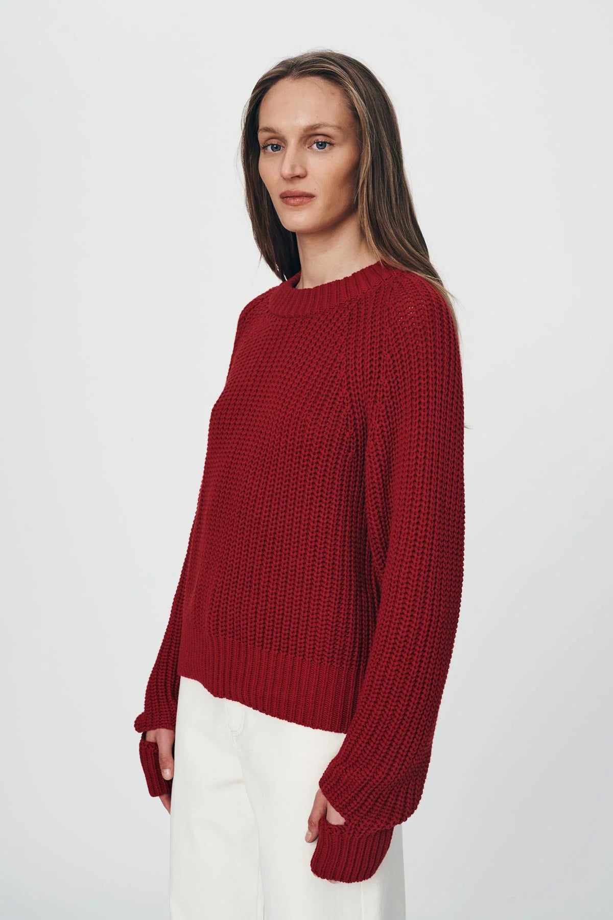 Rowie the Label Bronson Knit Jumper - Chili Red
