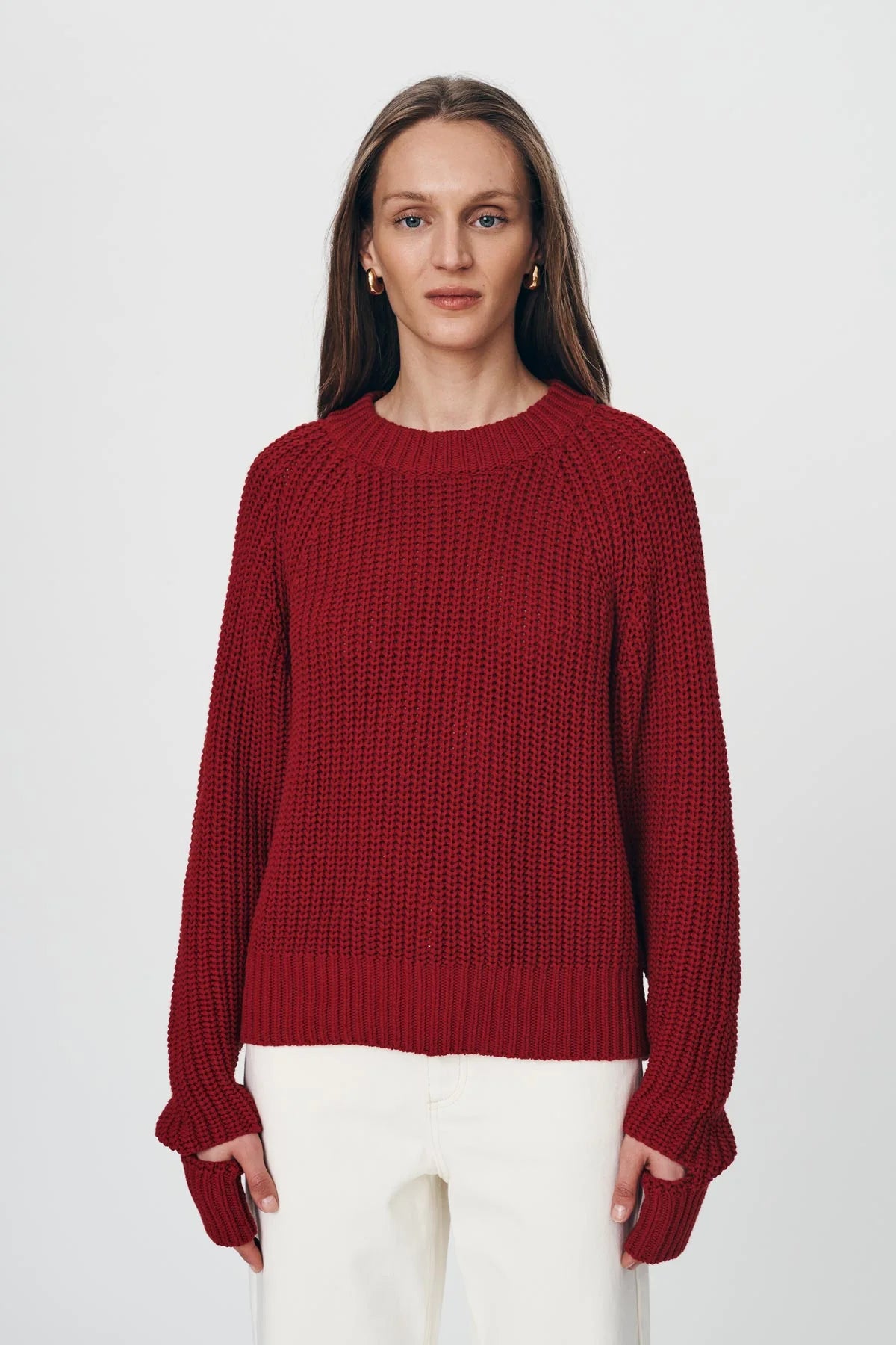 Rowie the Label Bronson Knit Jumper - Chili Red
