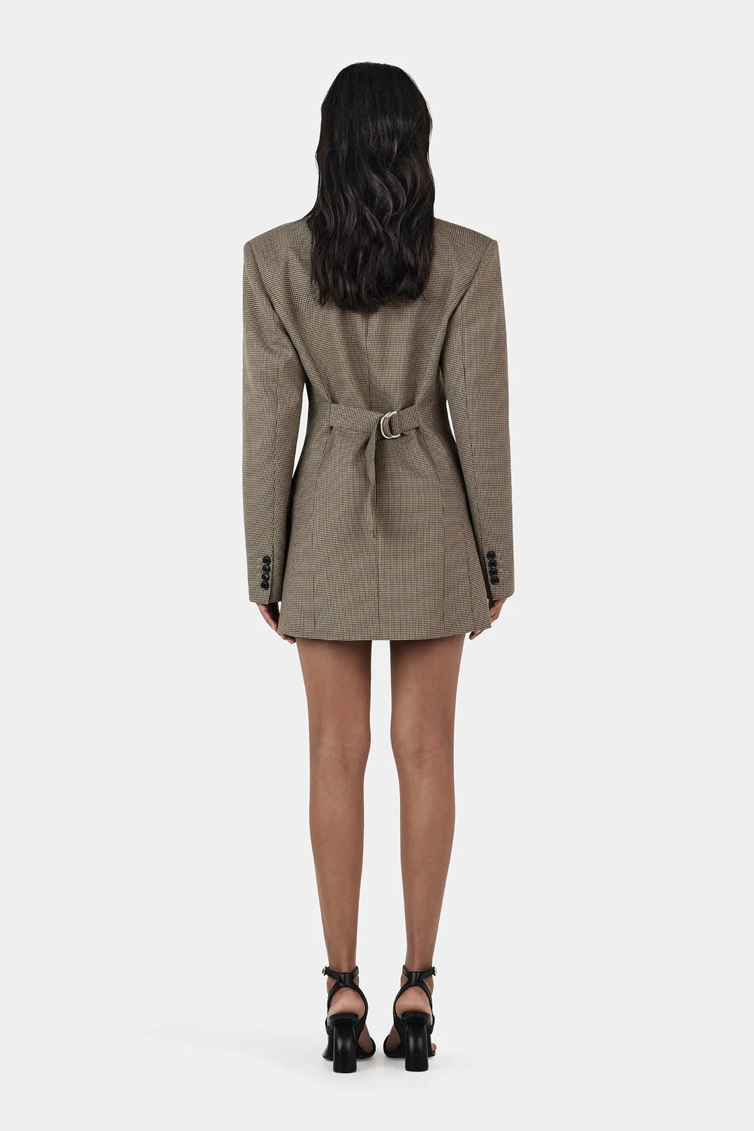 Callum Blazer Dress - Chestnut Check
