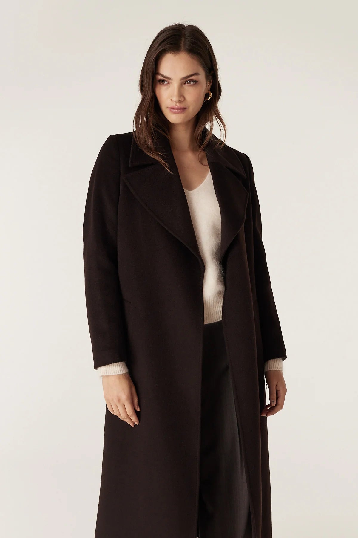 Evans Wool Coat - Espresso