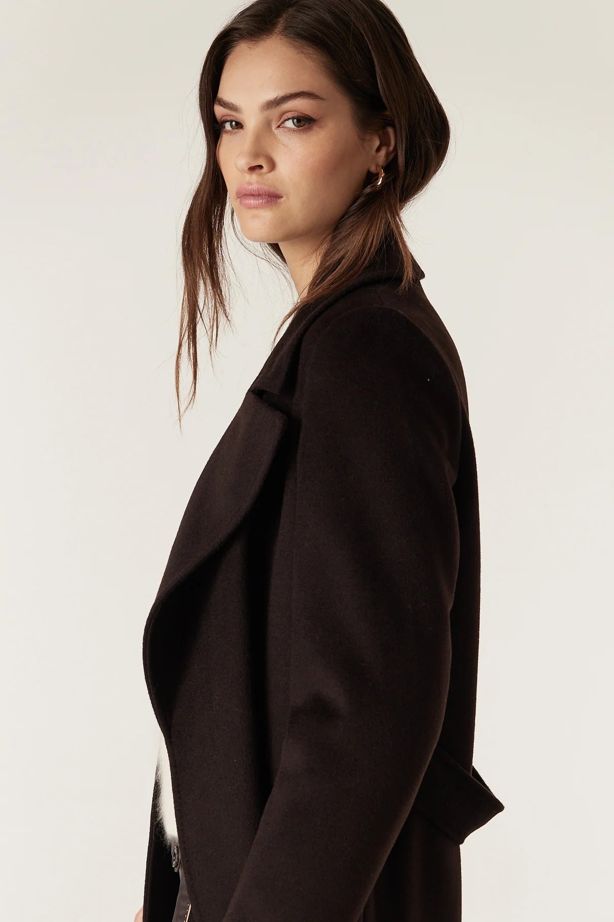 Evans Wool Coat - Espresso
