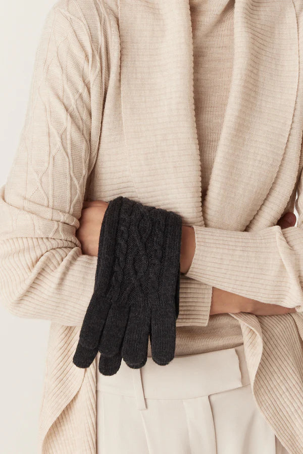 Merino Gloves - Charcoal