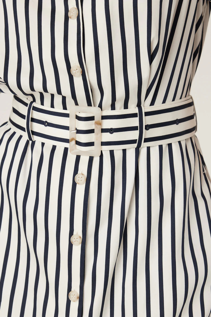 Lina Stripe Shirt Dress