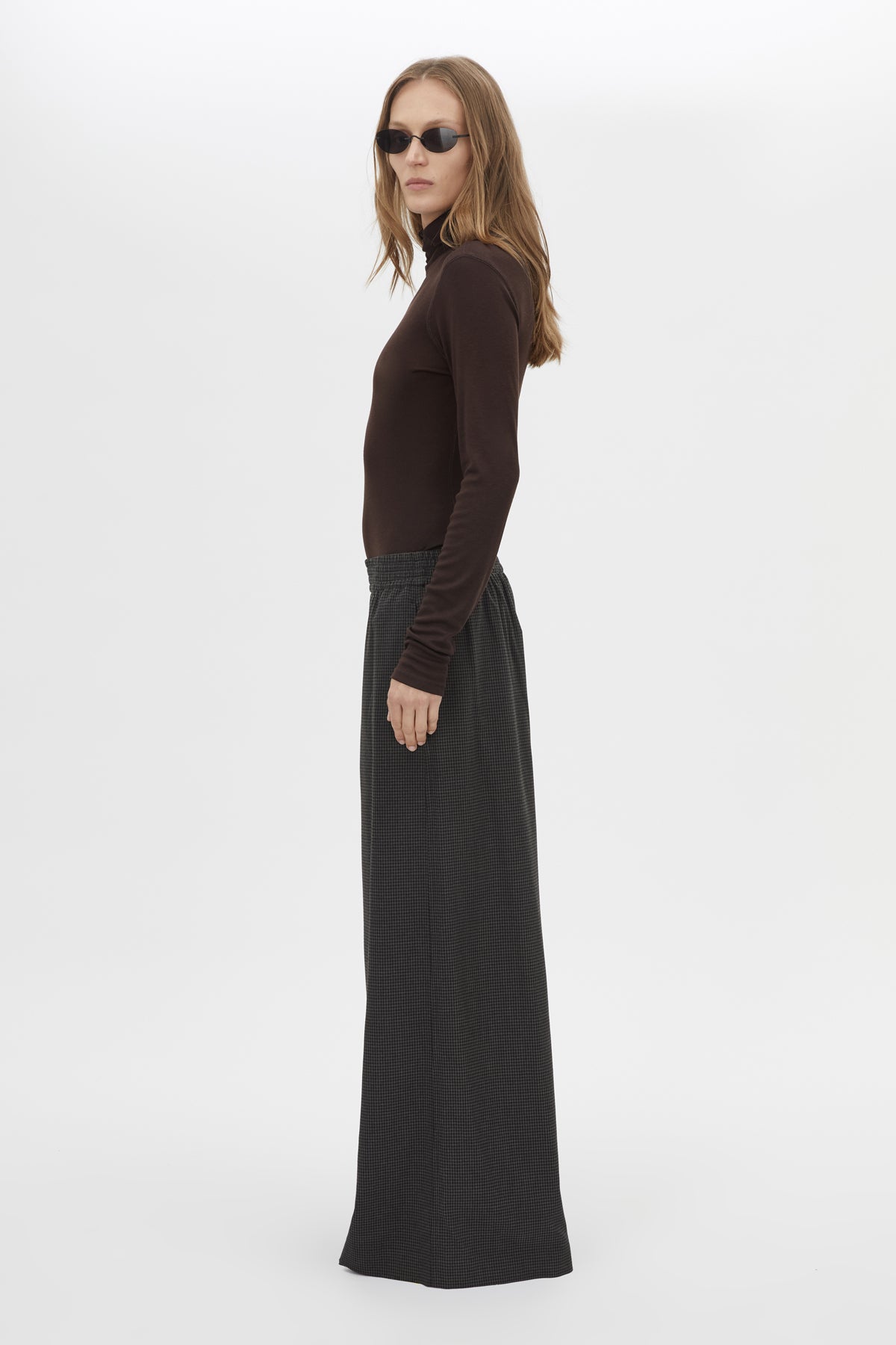 Genre Gingham Pant - Steel