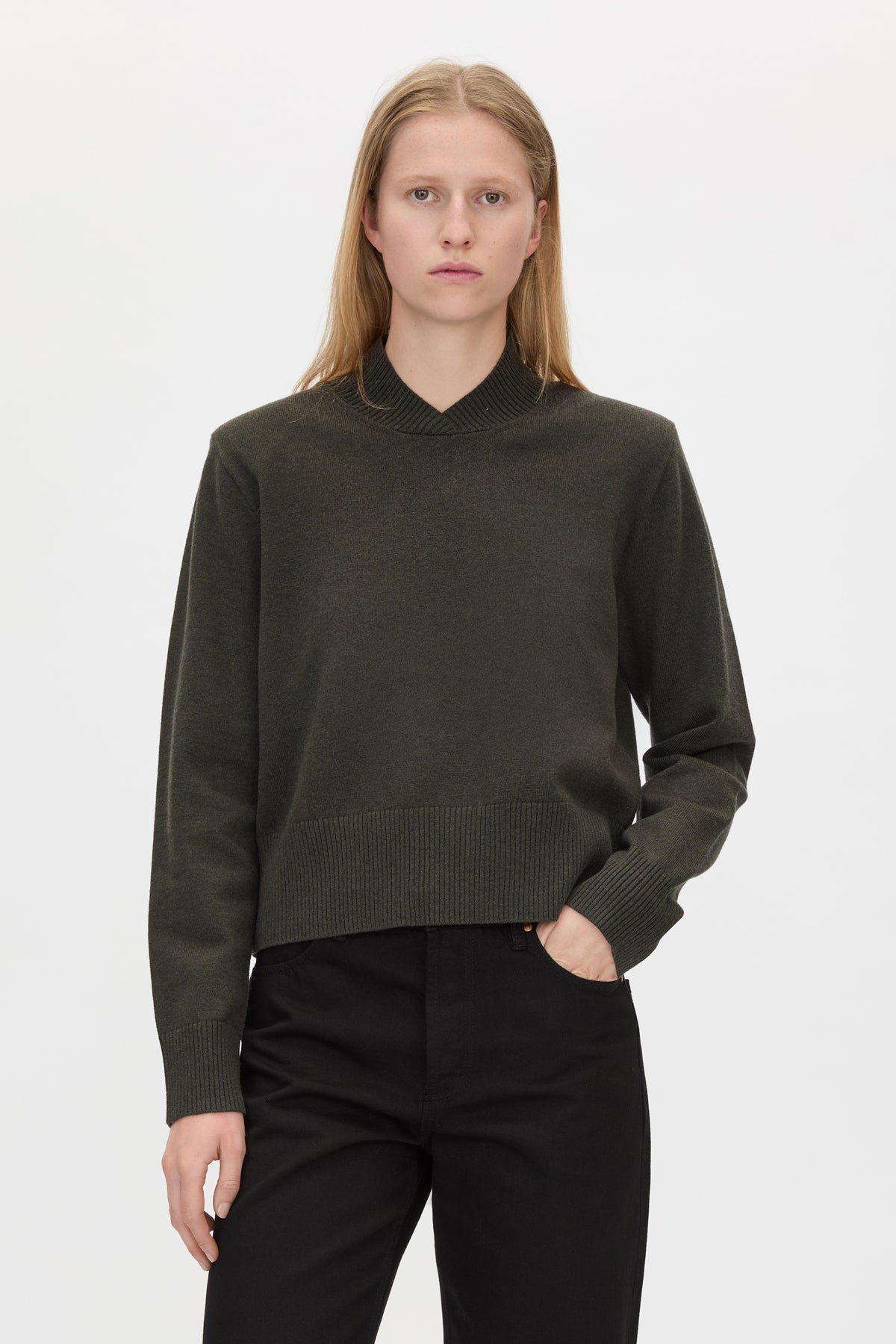 Camilla and Marc Renata Knit Sweater – Bottle Green
