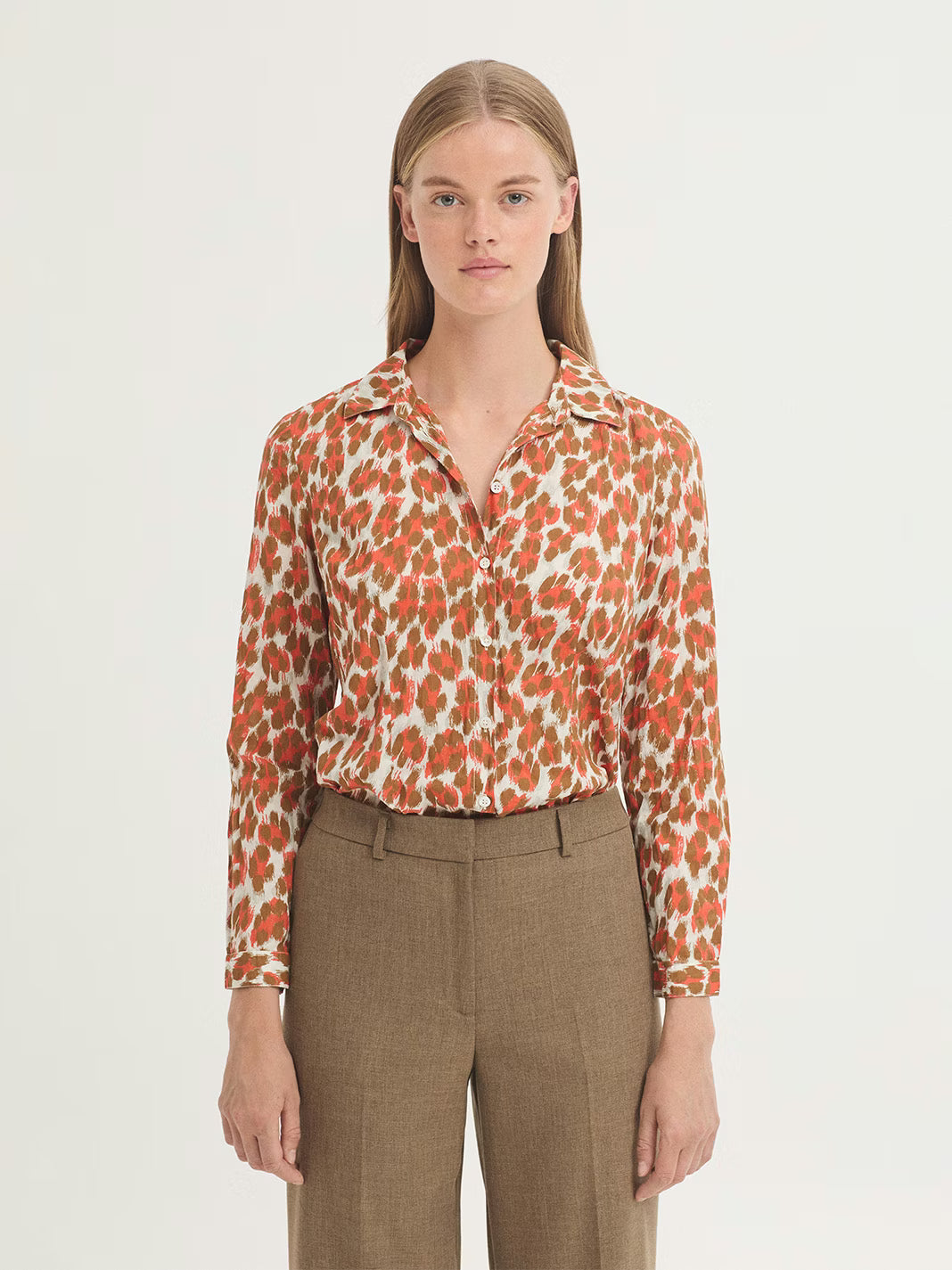 Leopard Shirt - Ecru