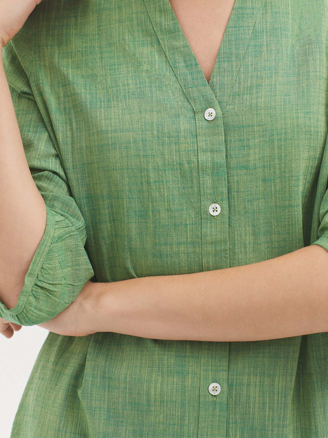 Chambray Shirt - Green