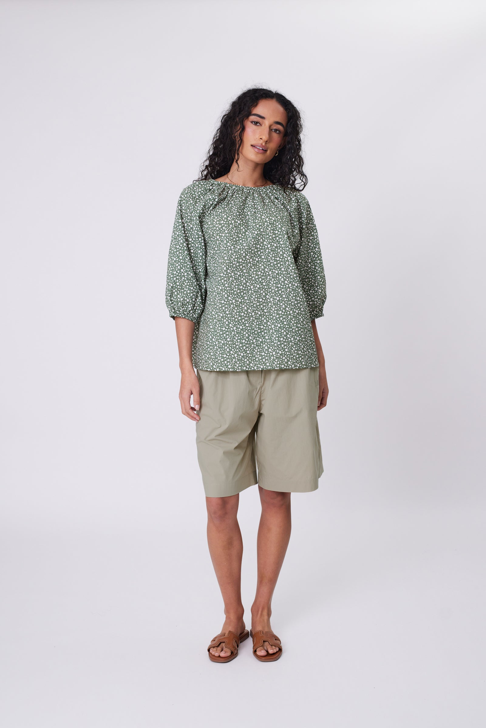 Cascade Blouse - Meadow Print