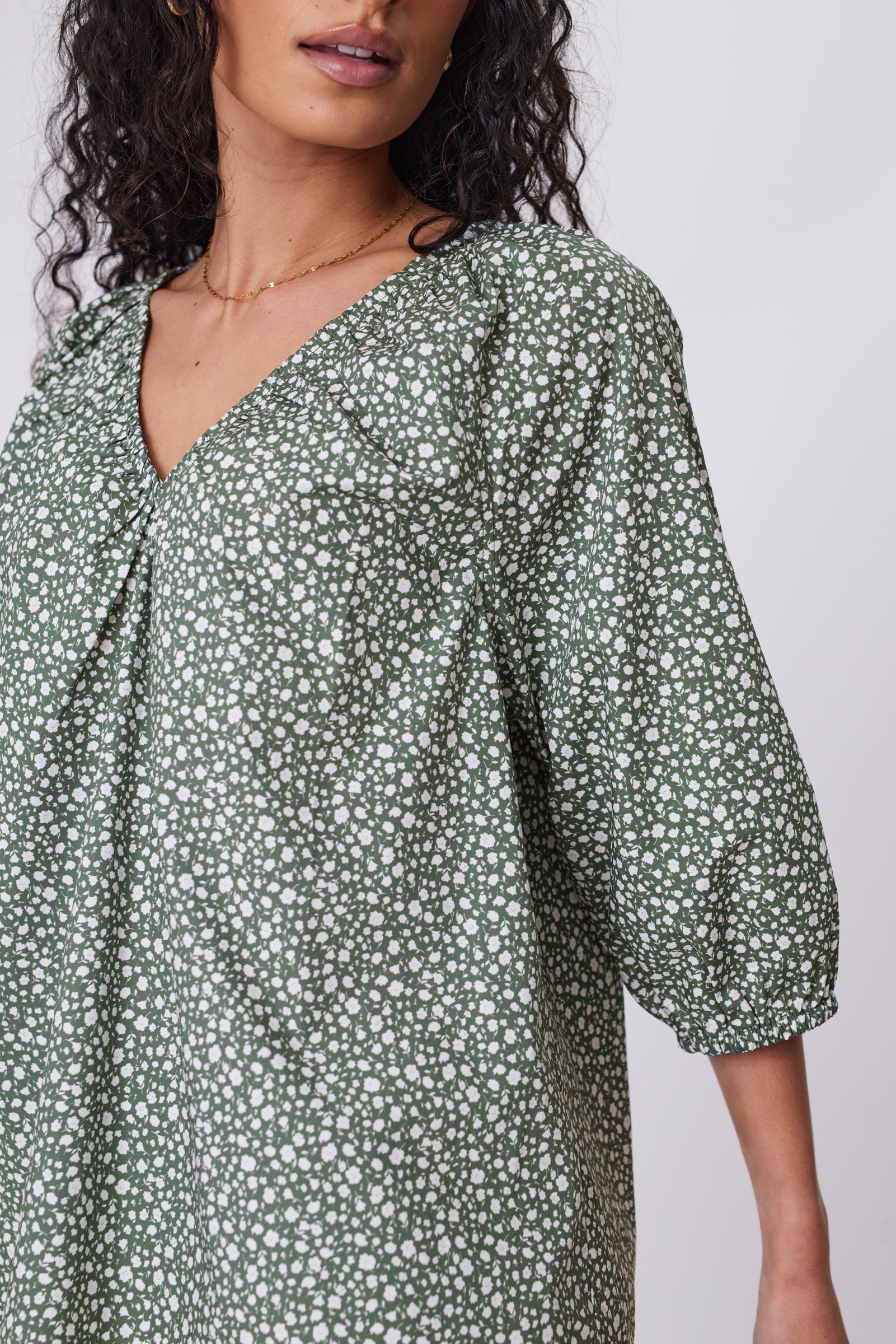 Cascade Blouse - Meadow Print