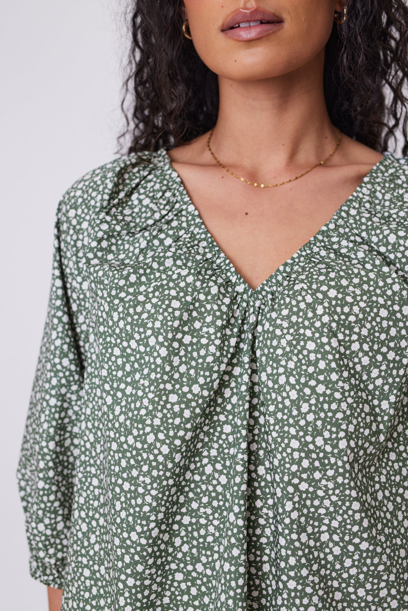 Cascade Blouse - Meadow Print
