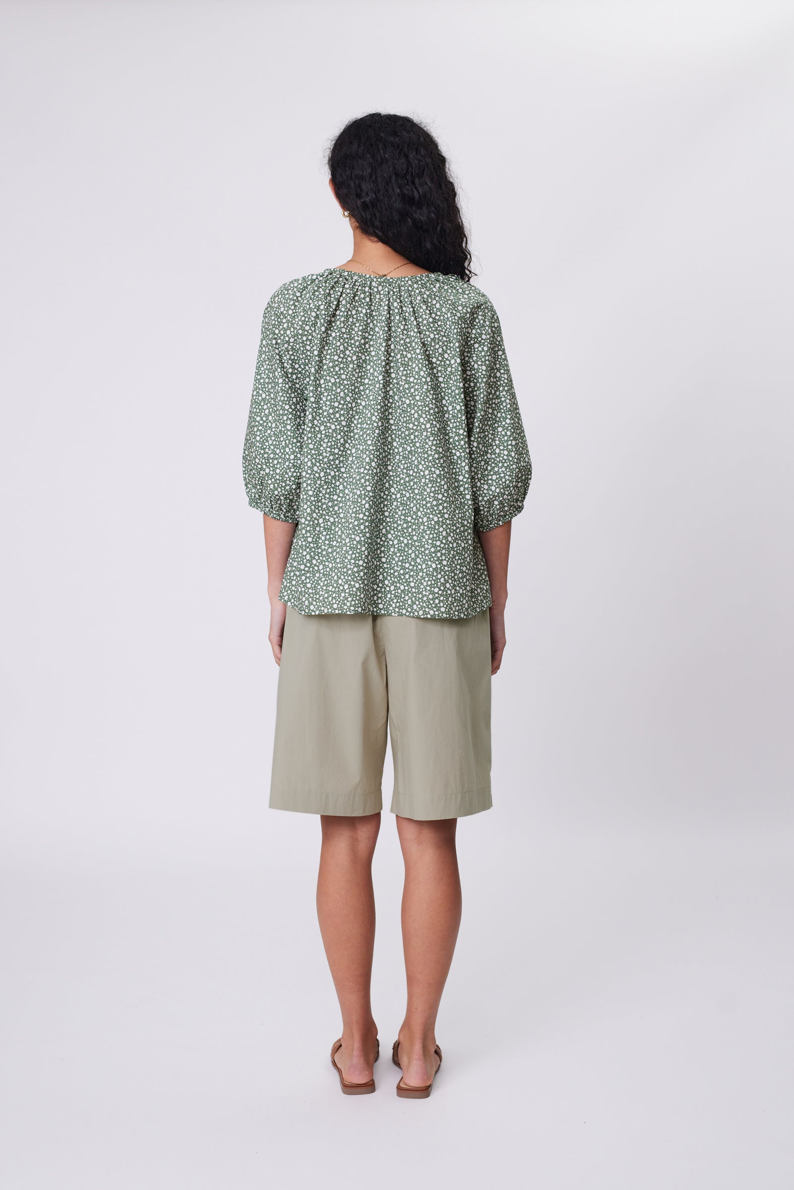 Cascade Blouse - Meadow Print
