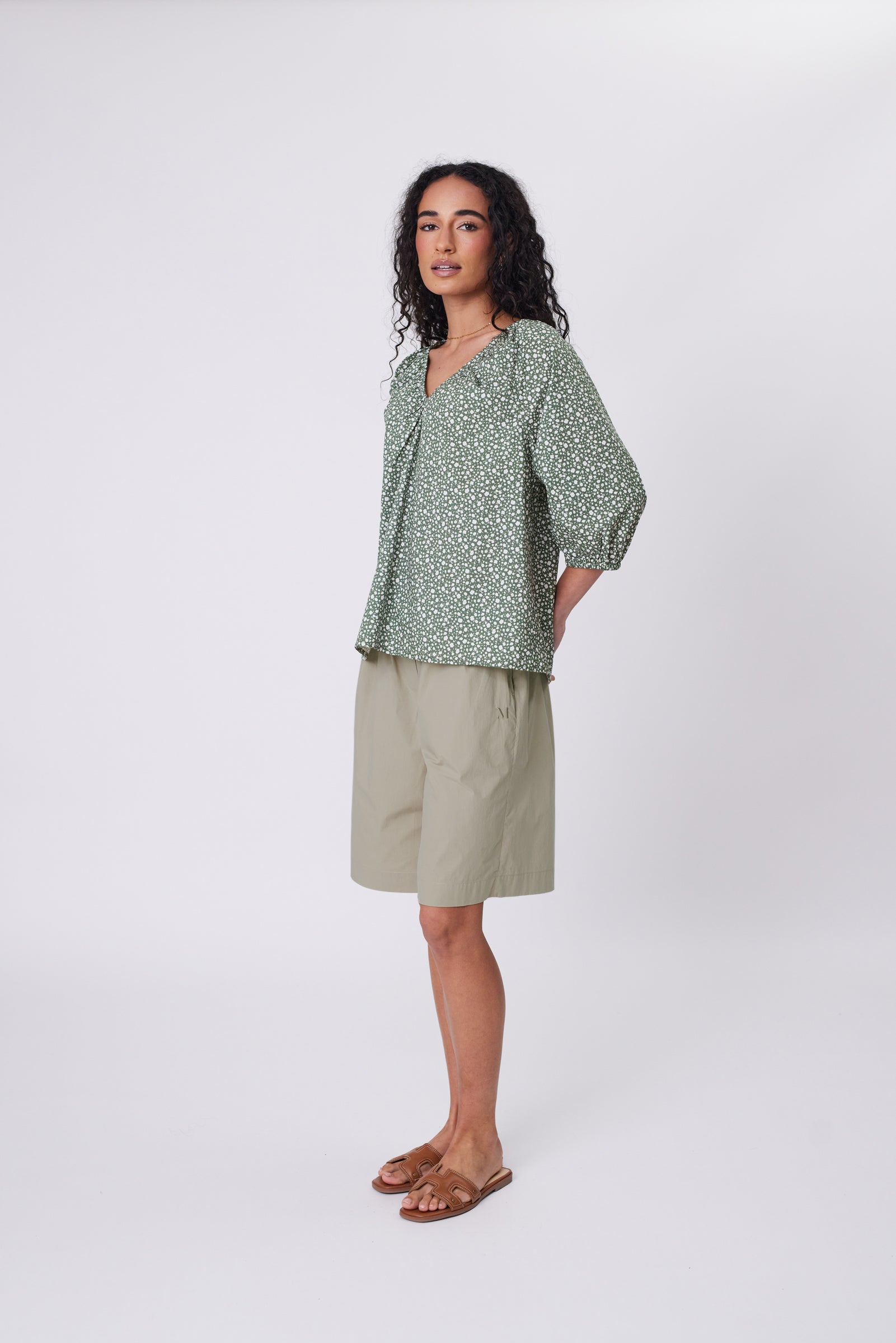 Cascade Blouse - Meadow Print