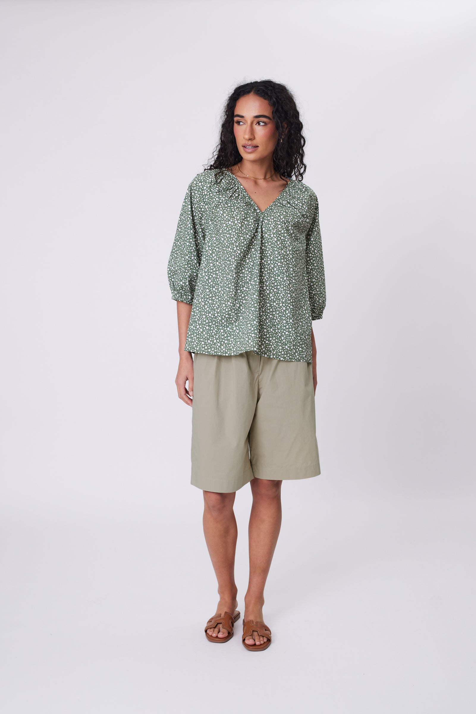 Cascade Blouse - Meadow Print