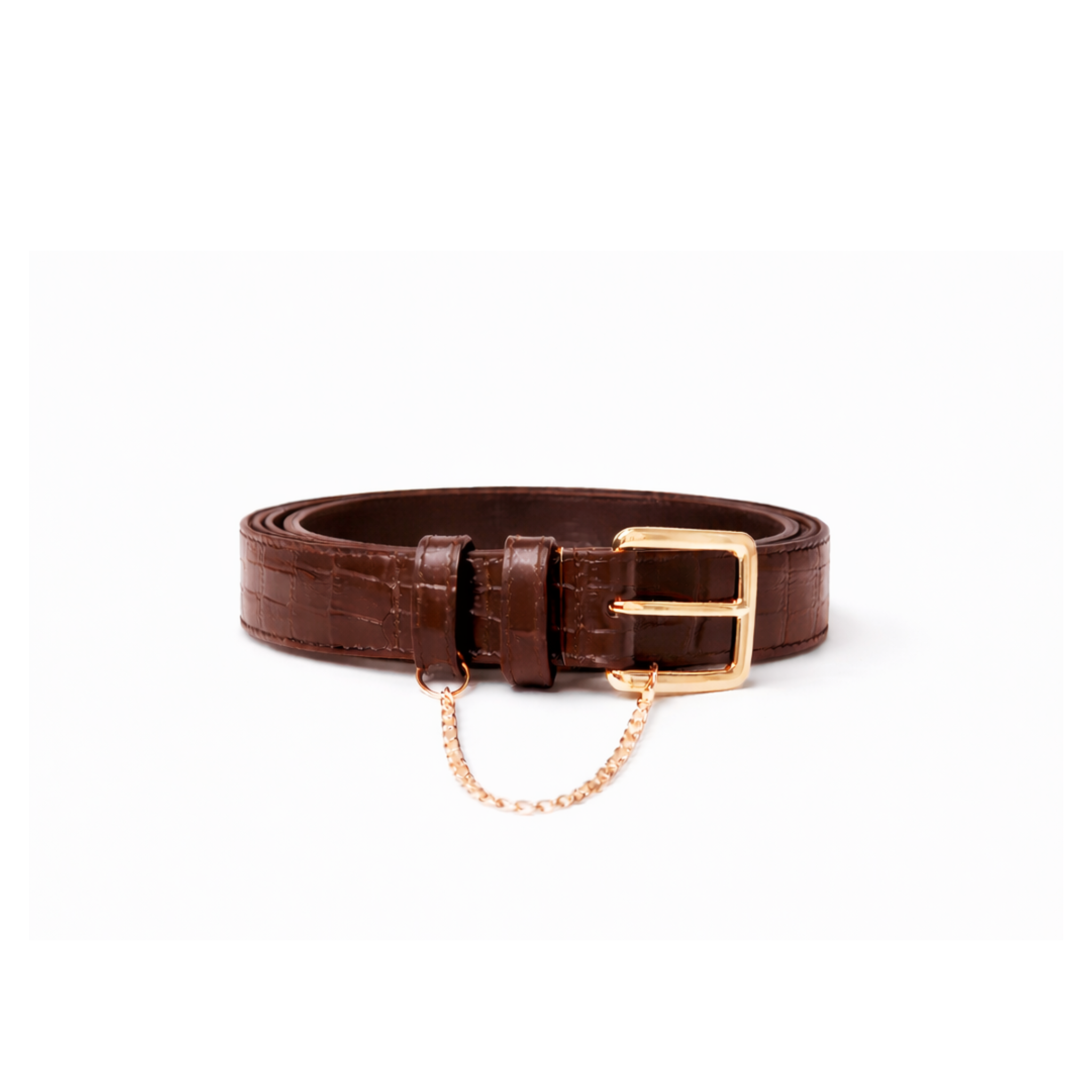Classic Belt - Chocolate Croc