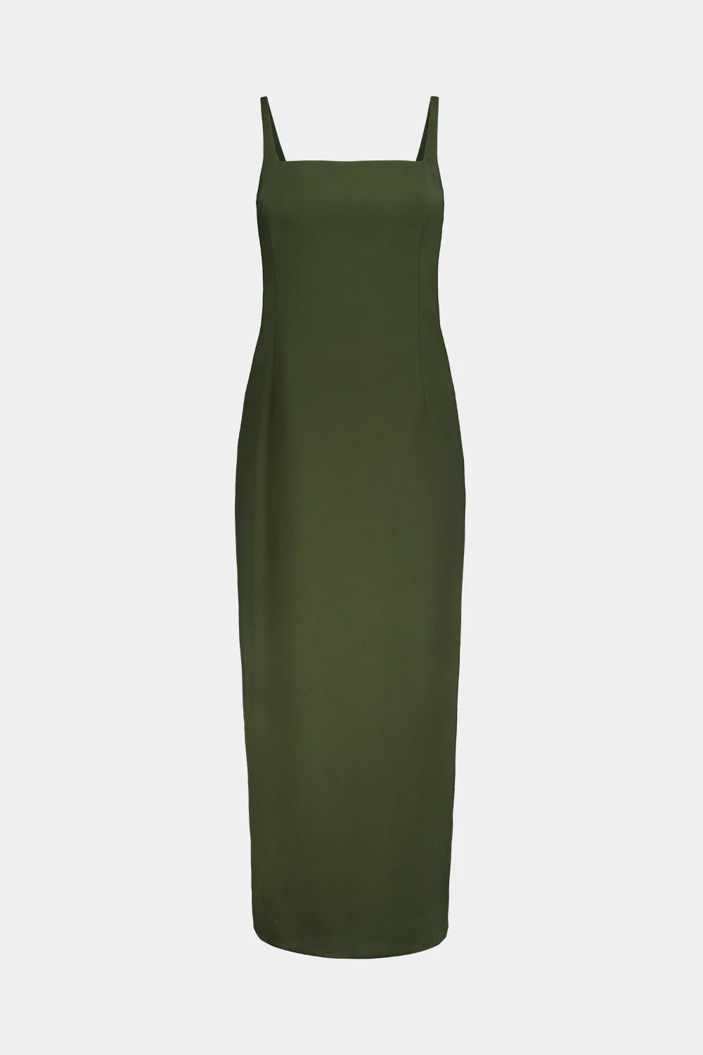 Column Cape Dress - Olive
