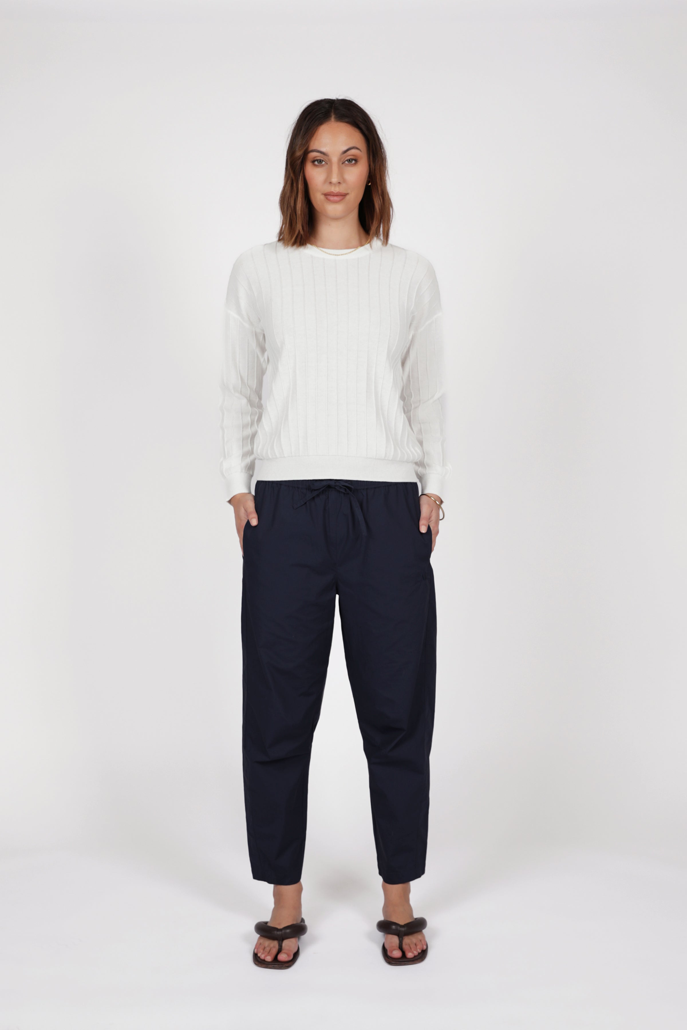 Marlow Cora Barrel Pant - Ink