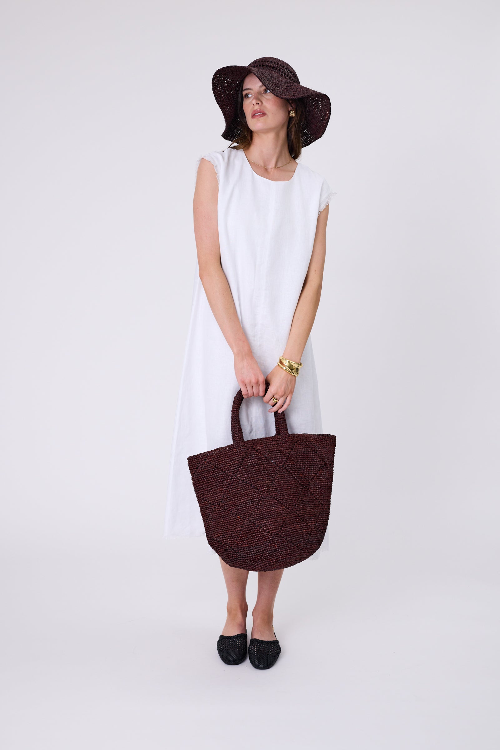 Costa Linen Dress - White