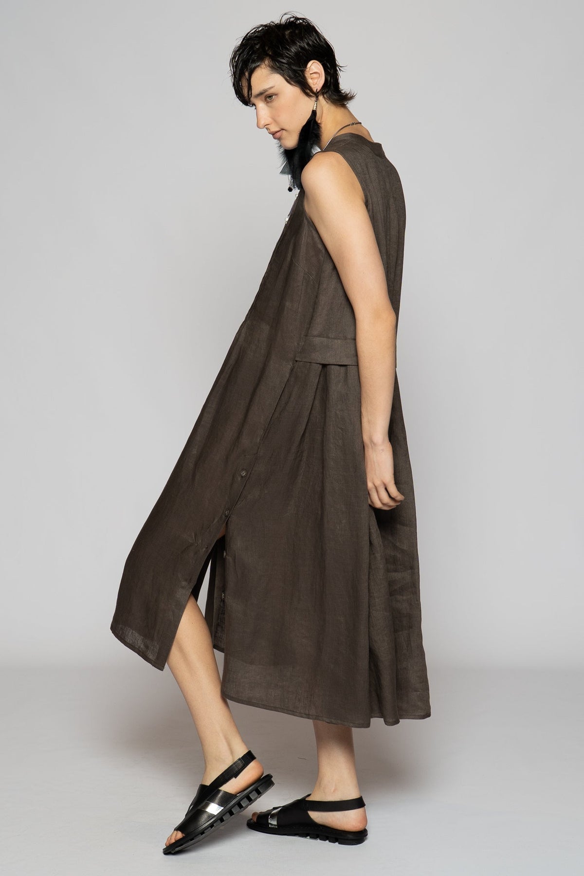 Dogstar Halo Pin Dress - Truffle