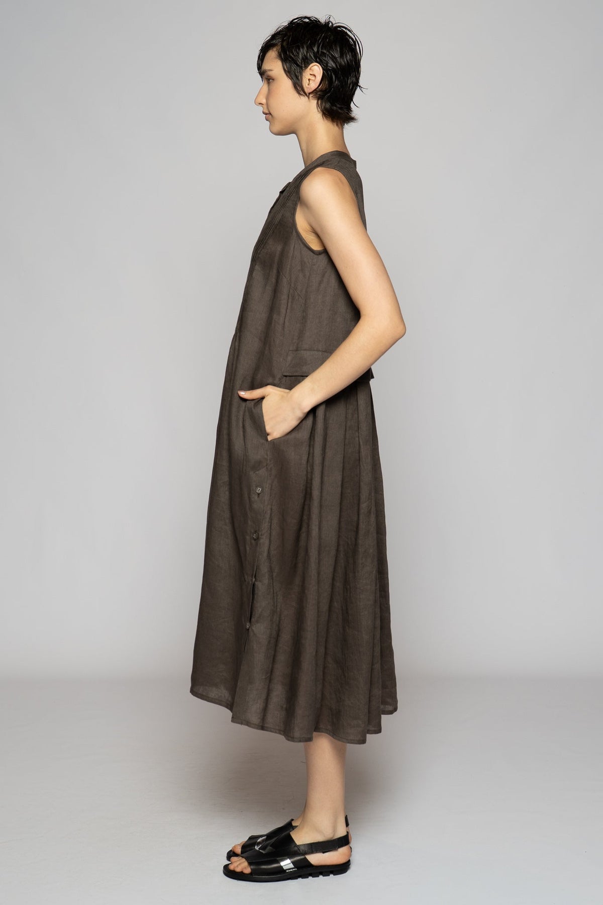 Dogstar Halo Pin Dress - Truffle