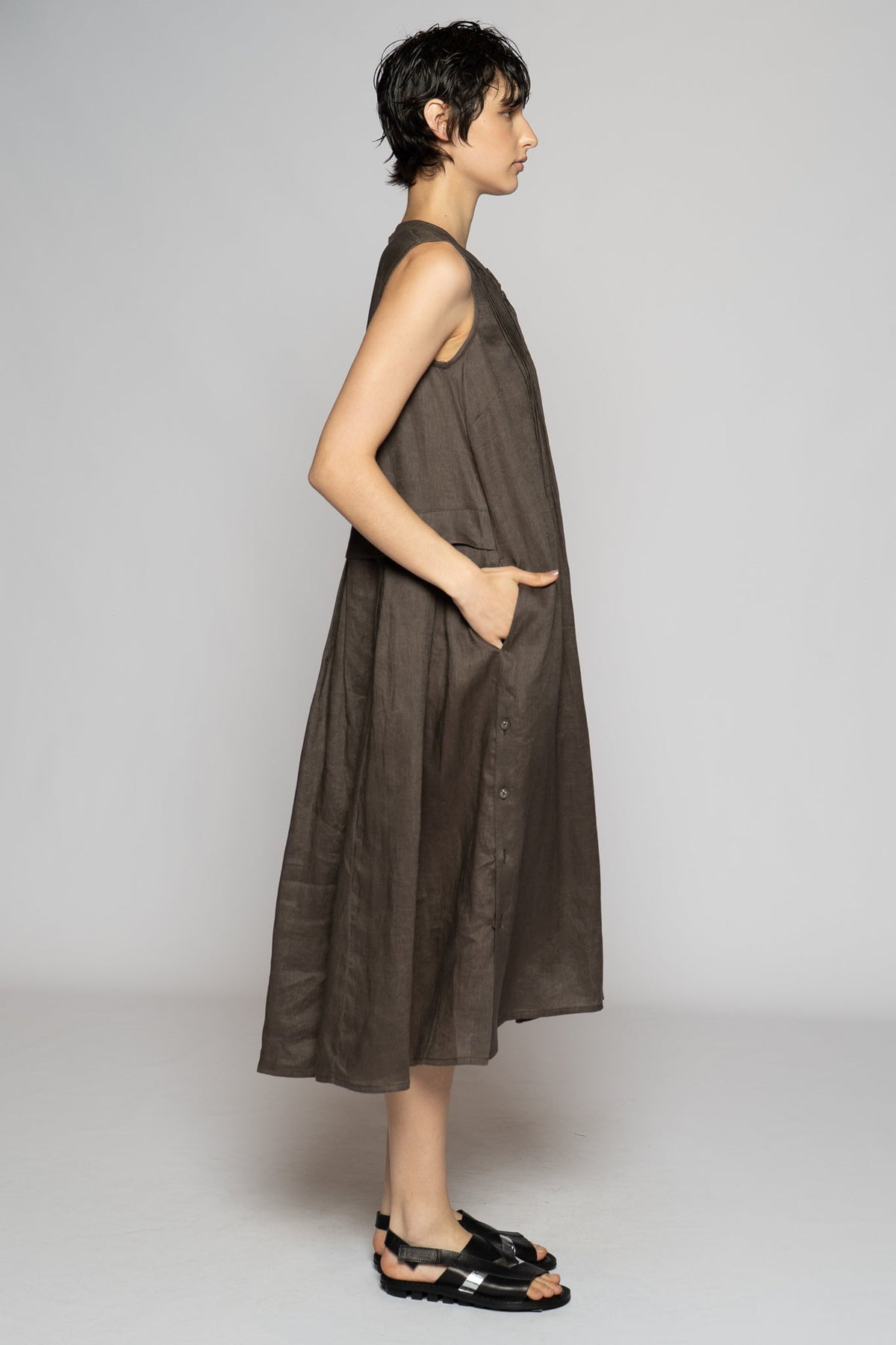 Dogstar Halo Pin Dress - Truffle