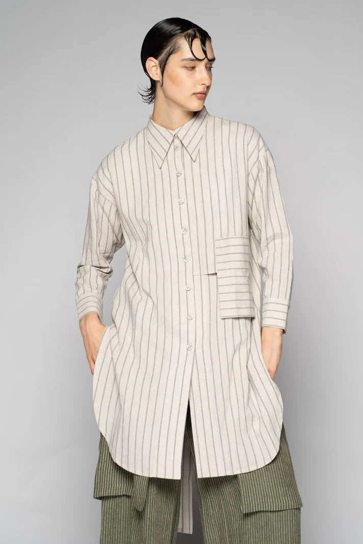 Komichi Long Shirt -  Natural