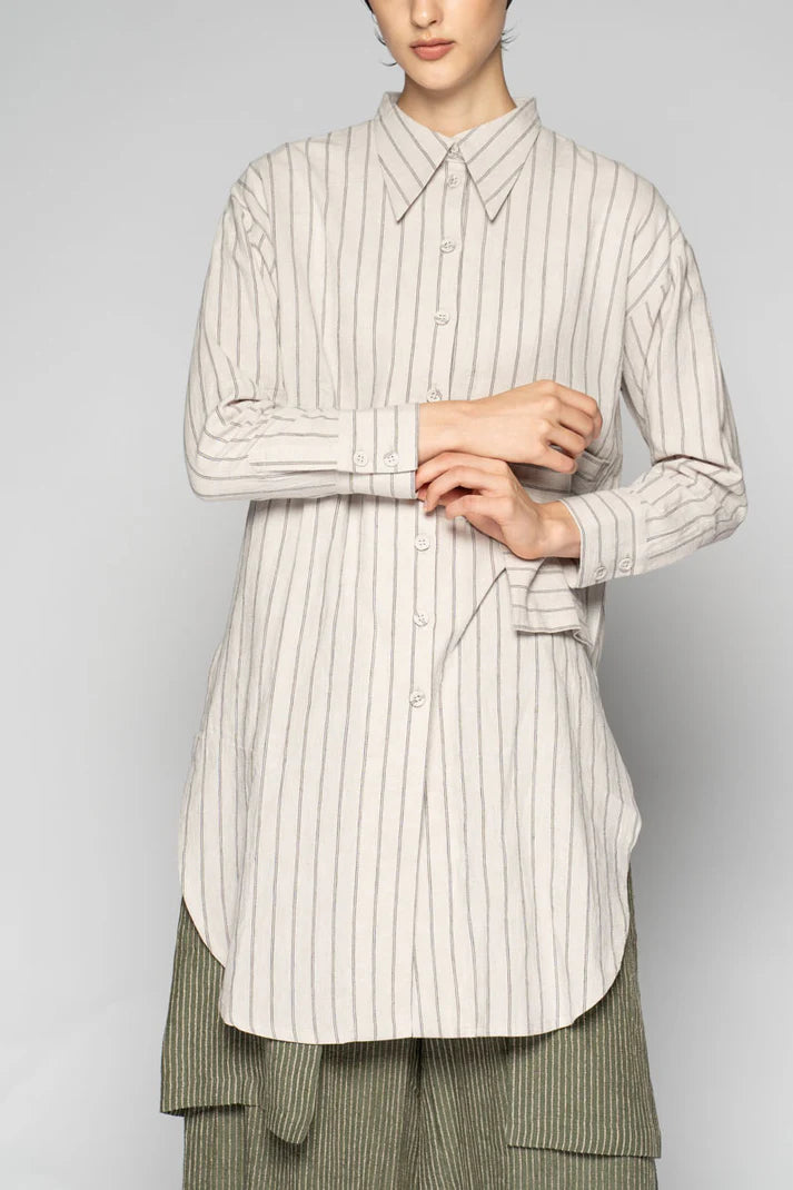 Komichi Long Shirt -  Natural