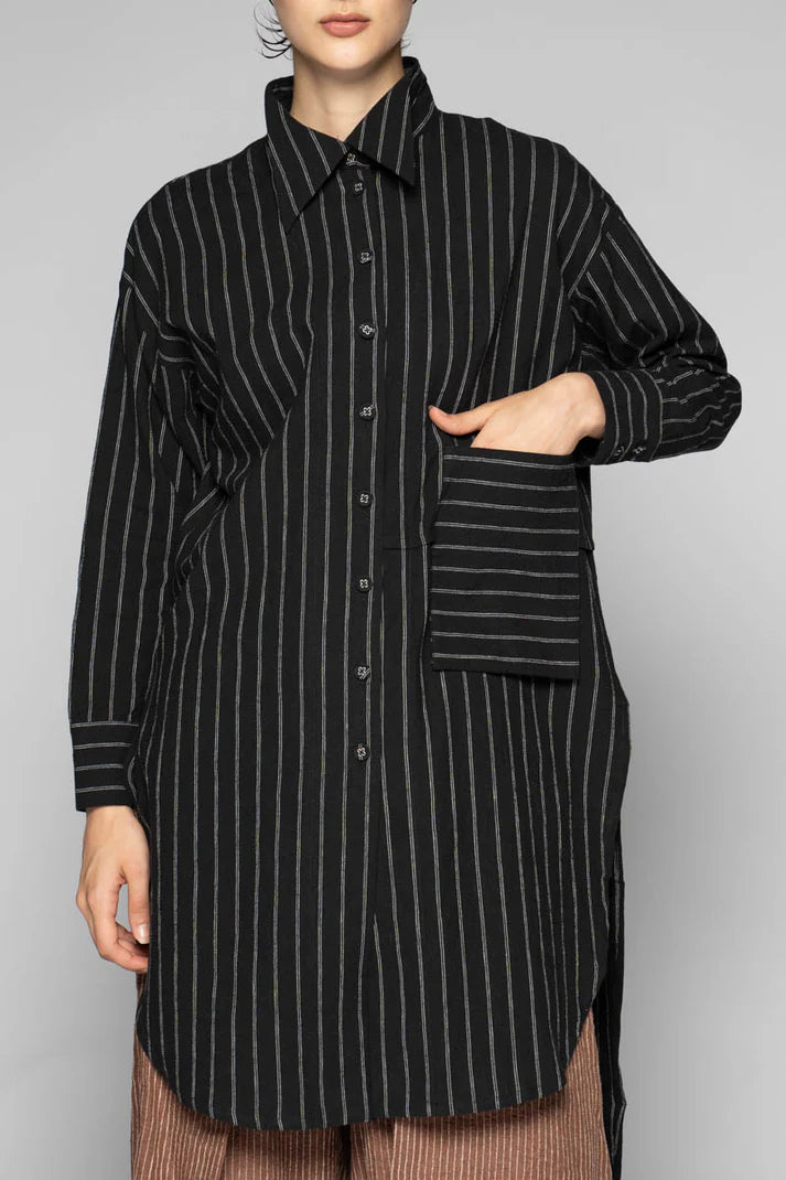 Komichi Long Shirt -  Black