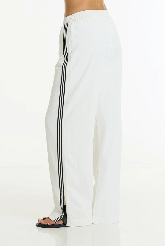 BLAK Diego Side Stripe Pant - White/Black