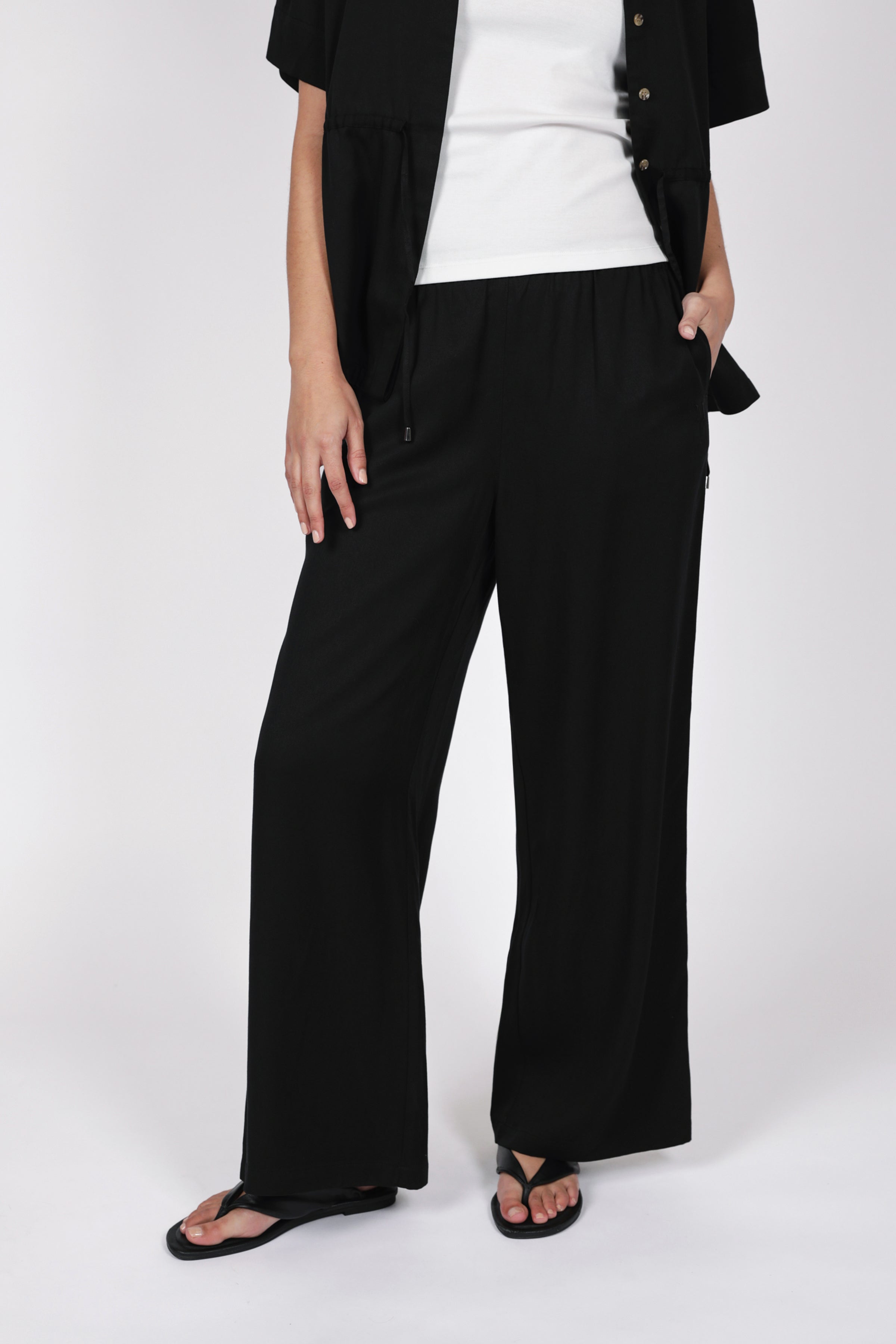 Marlow Eclipse Wide Leg Pant - Black