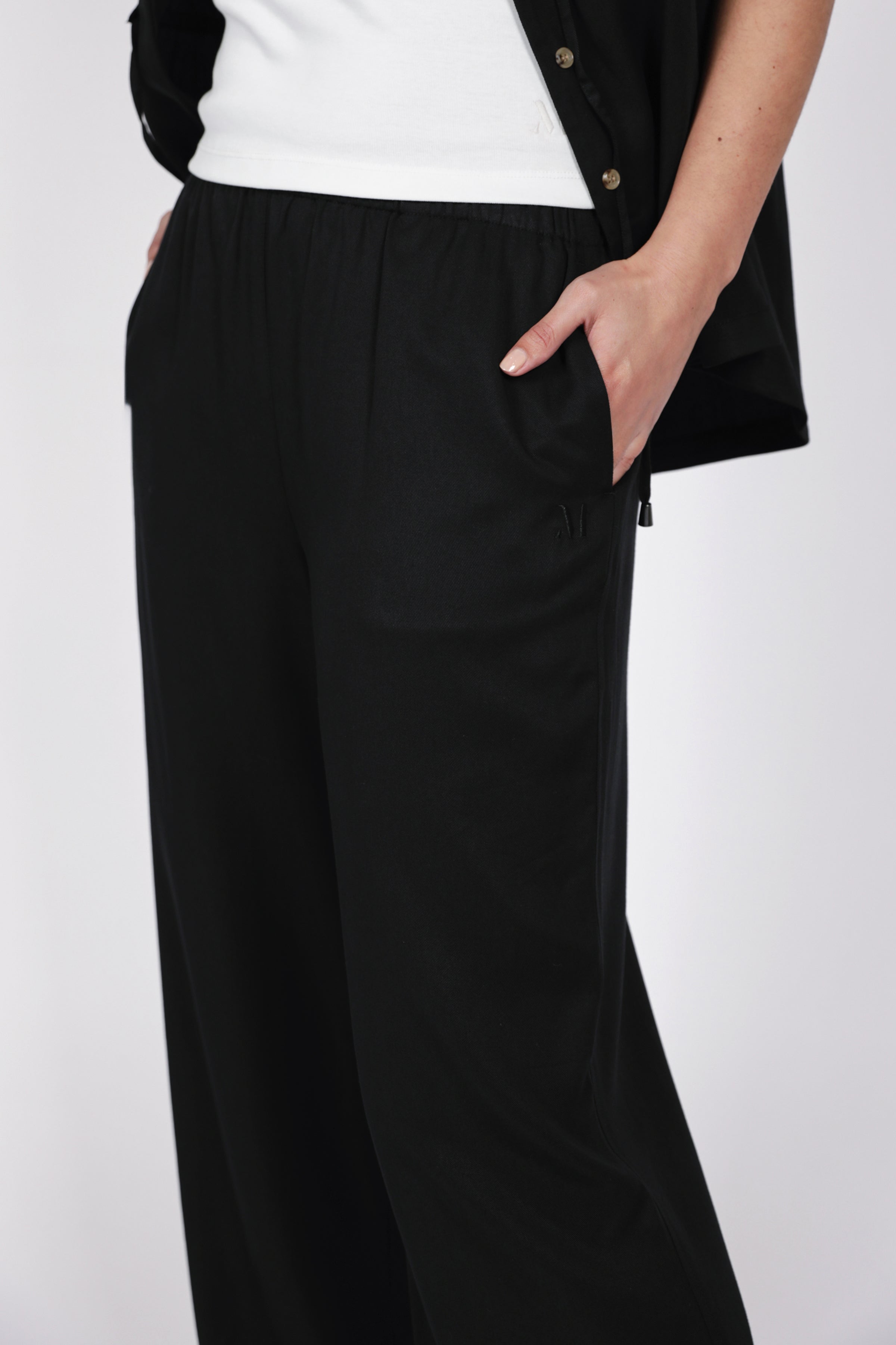 Marlow Eclipse Wide Leg Pant - Black