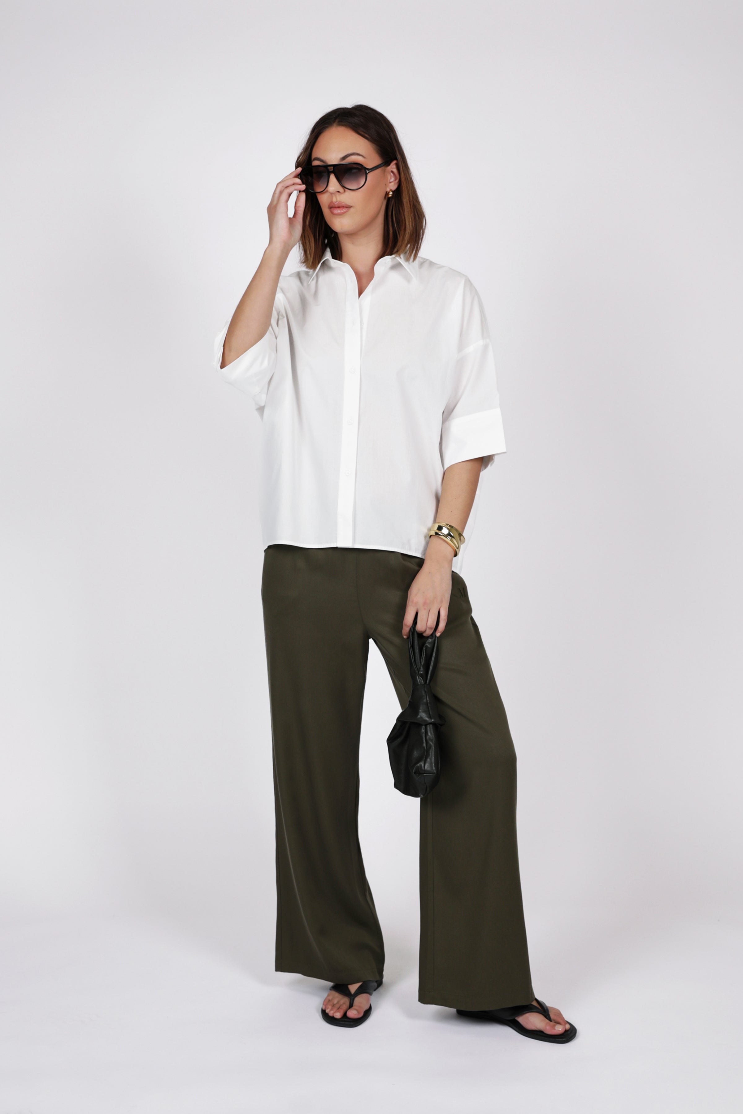 Marlow Eclipse Wide Leg Pant - Spruce