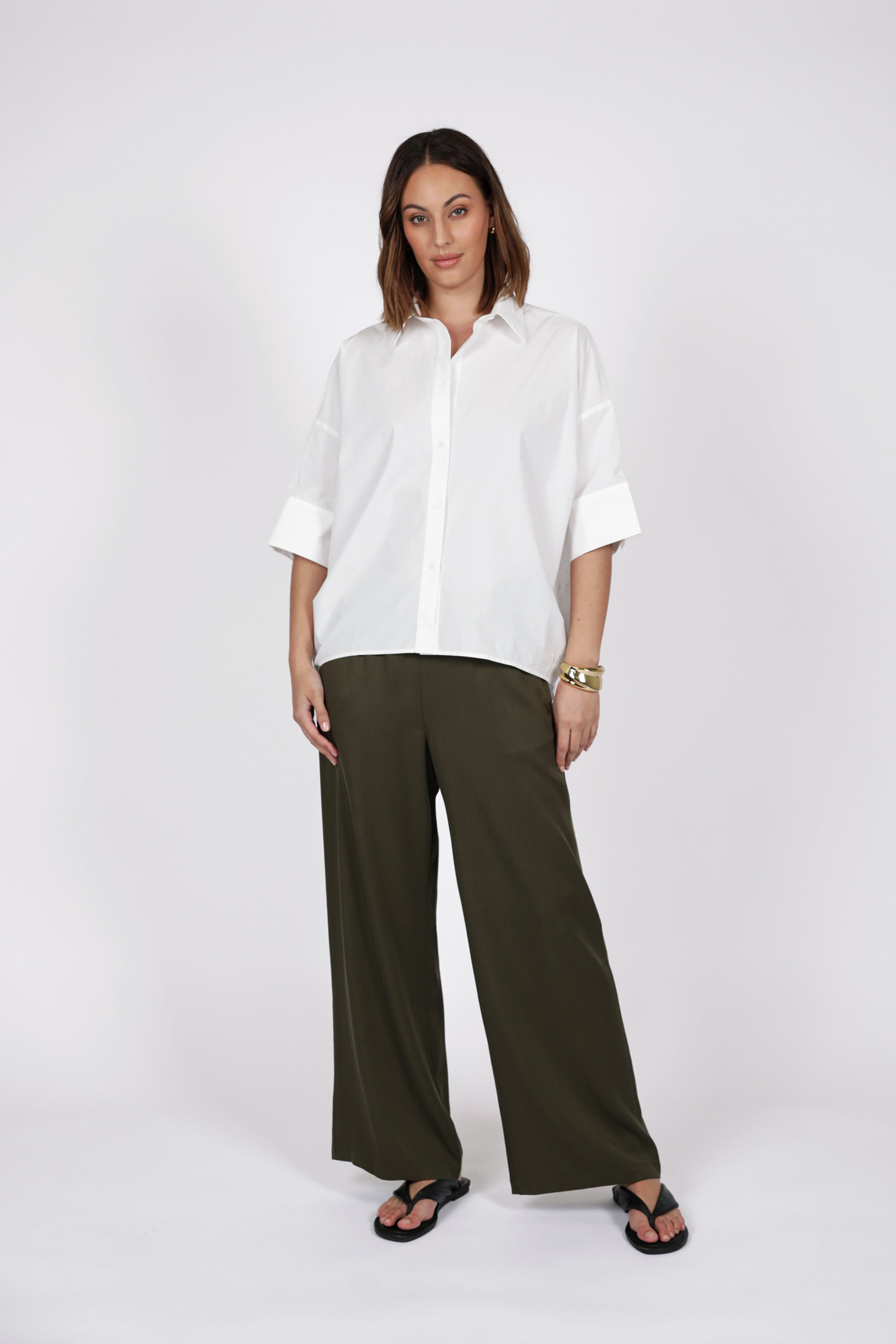 Marlow Eclipse Wide Leg Pant - Spruce