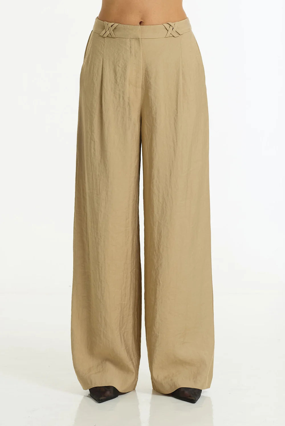 BLAK Eternity Wide Leg Tailored Pant - Camel