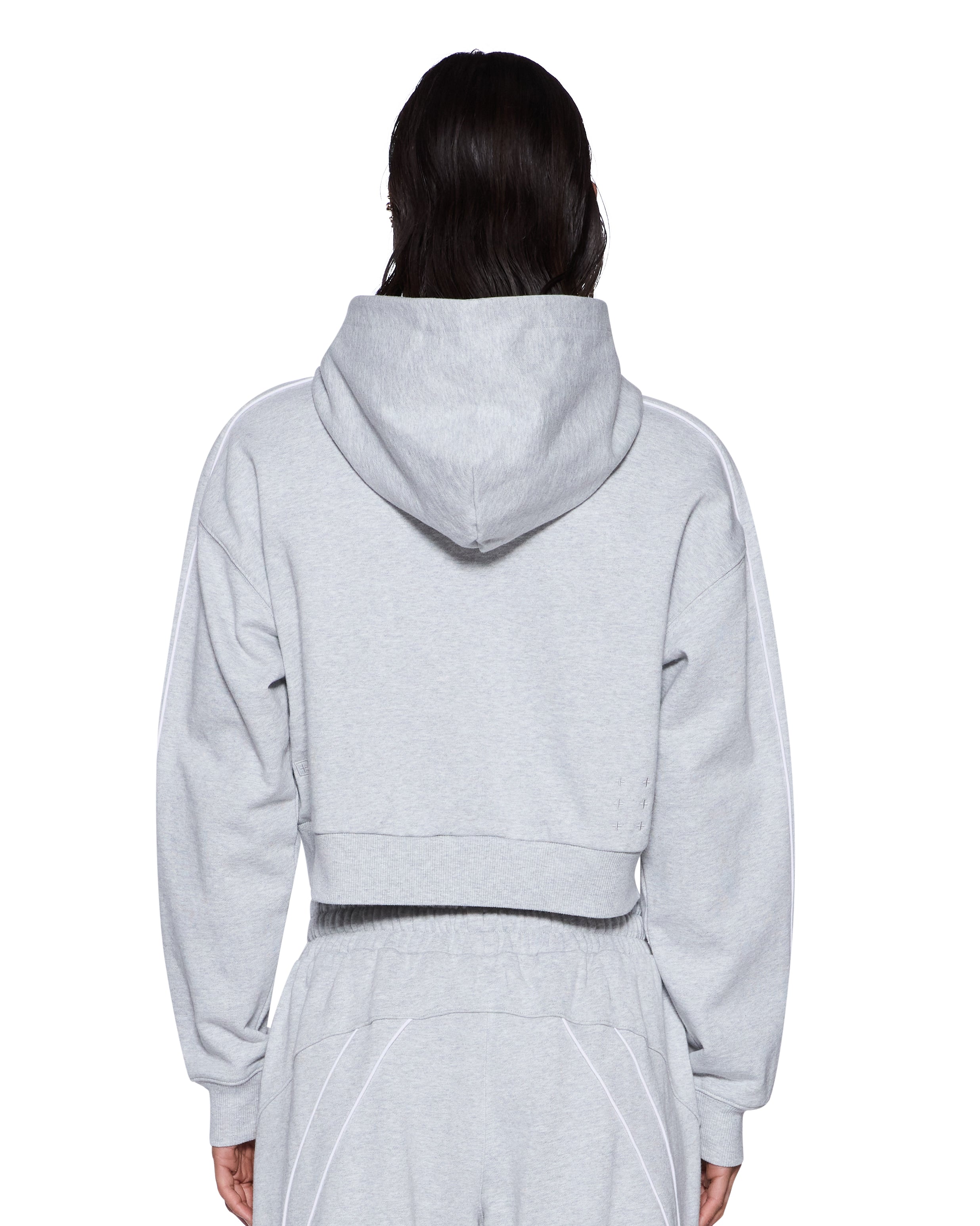 College Origin Zip Hoodie Grey Marle