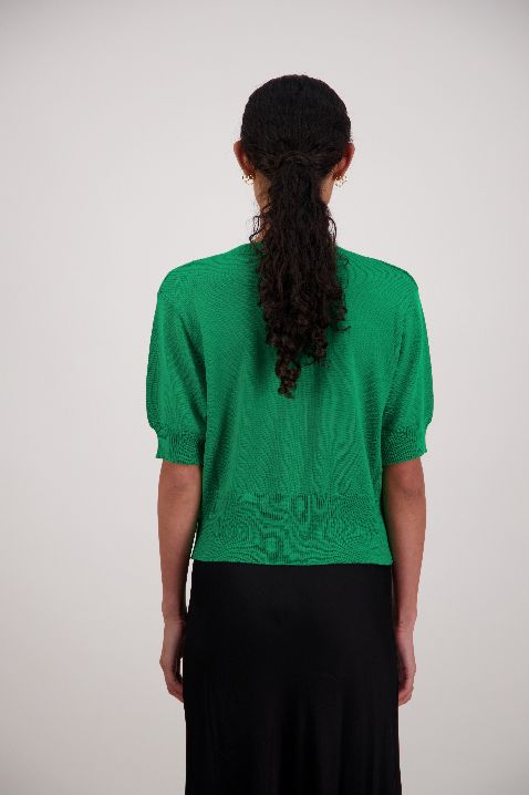 French Emerald Wool Cardigan