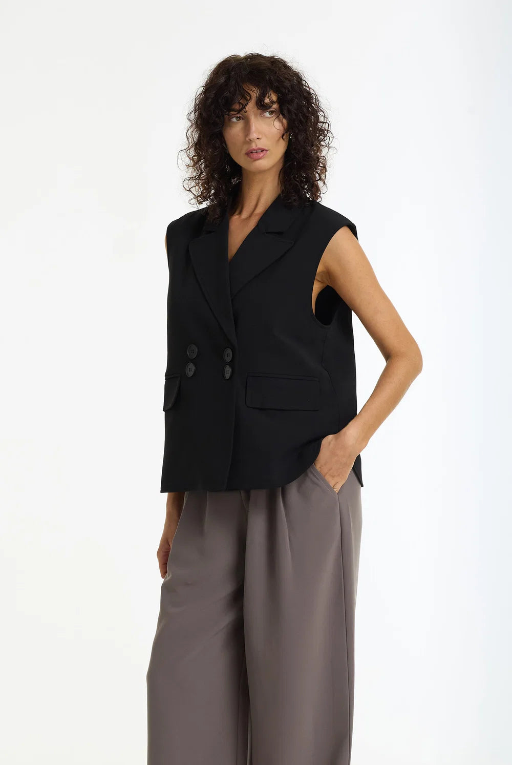 BLAK Forevermore Tailored Vest - Black