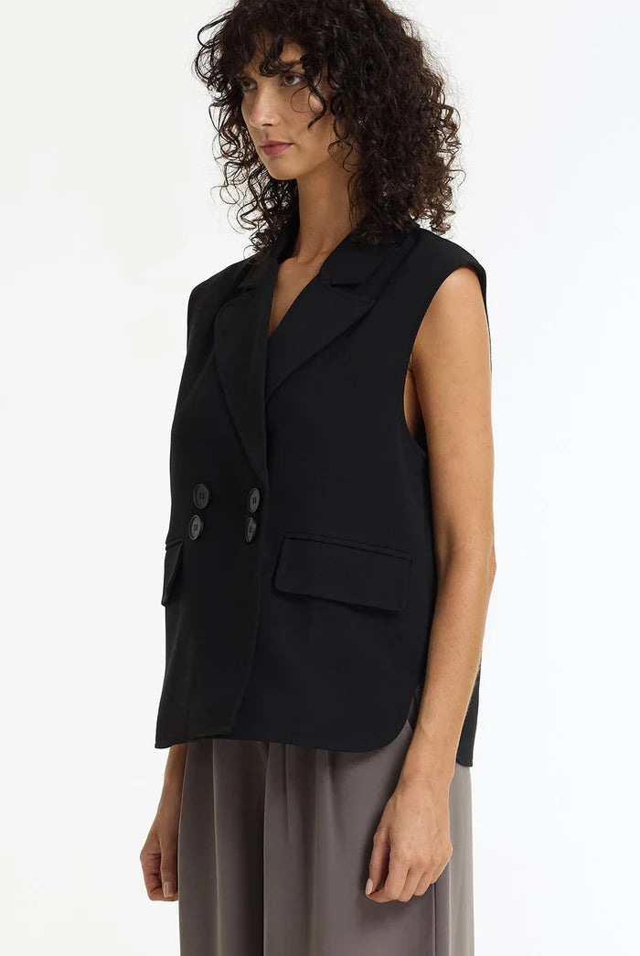 BLAK Forevermore Tailored Vest - Black