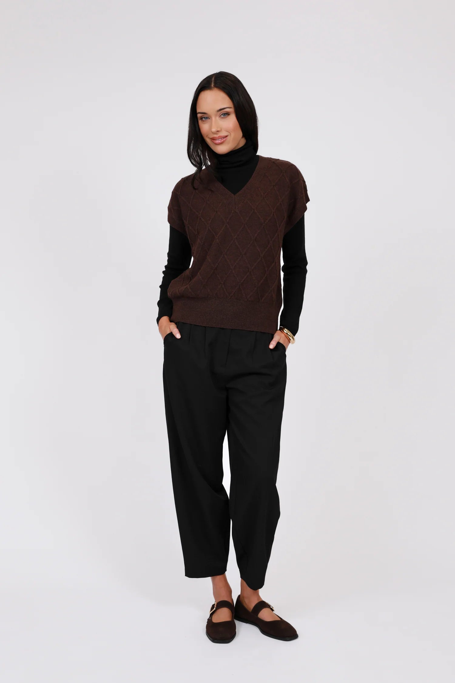Marlow Frost Merino Vest - Java